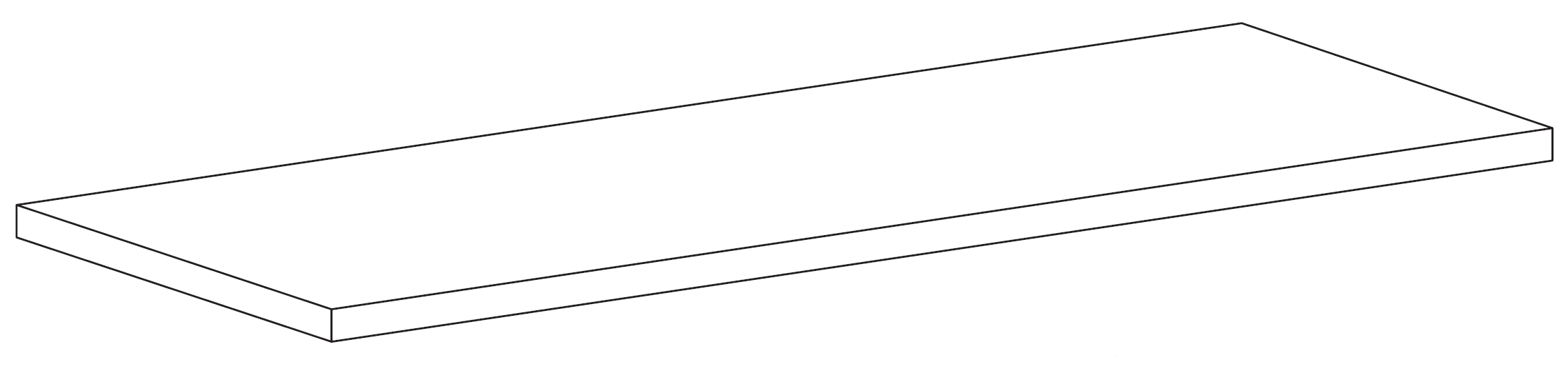 Top for Chest with drawers from String® System, in width 58 cm or 78 cm and depth 30 cm.