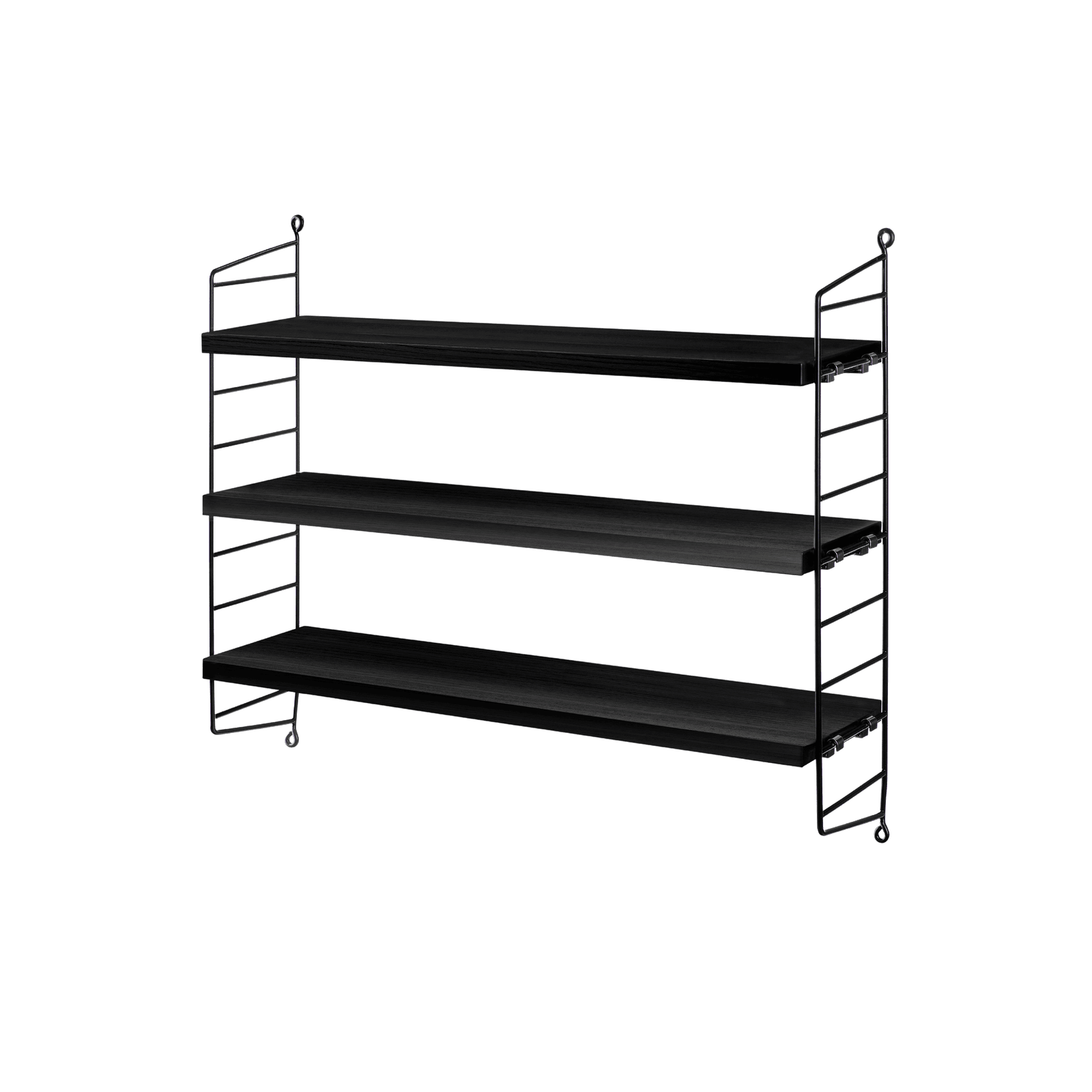ストリング ポケット 1-pack 60x50x15 ブラック ステインド アッシュ/ブラック