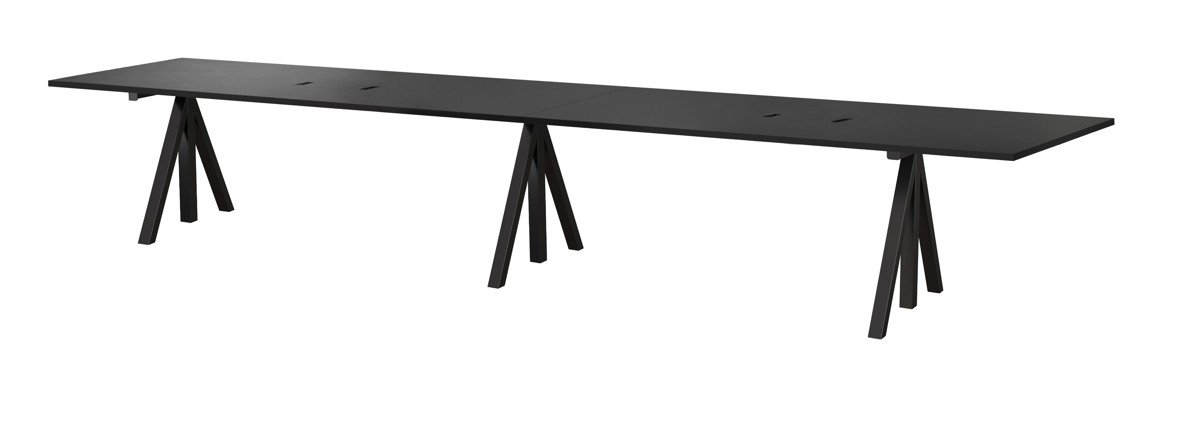 Height-adjustable conference tables 360x90 Black