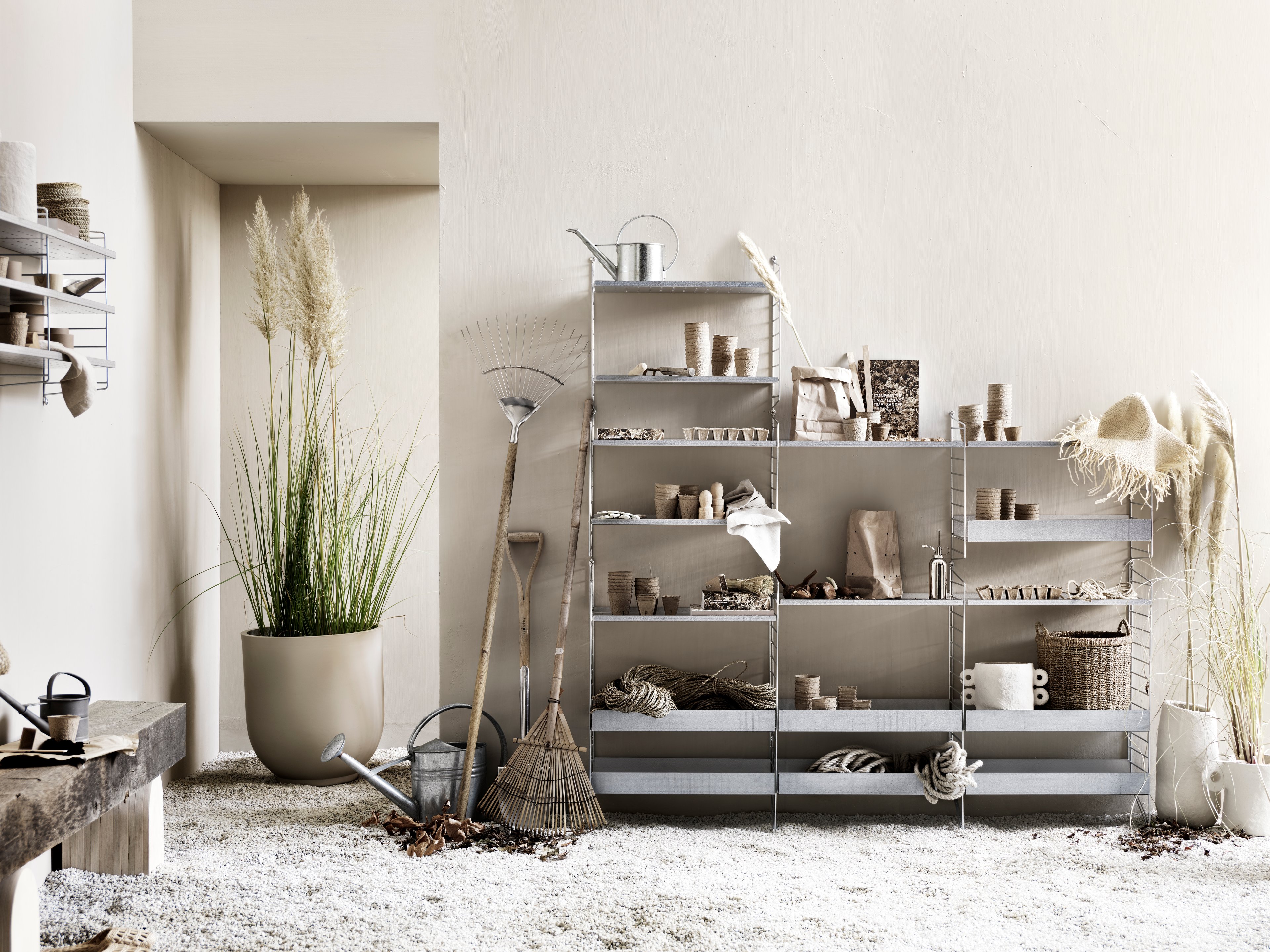Vide-poche muraux 1-pack 9x8x7x20x12x8 Gris