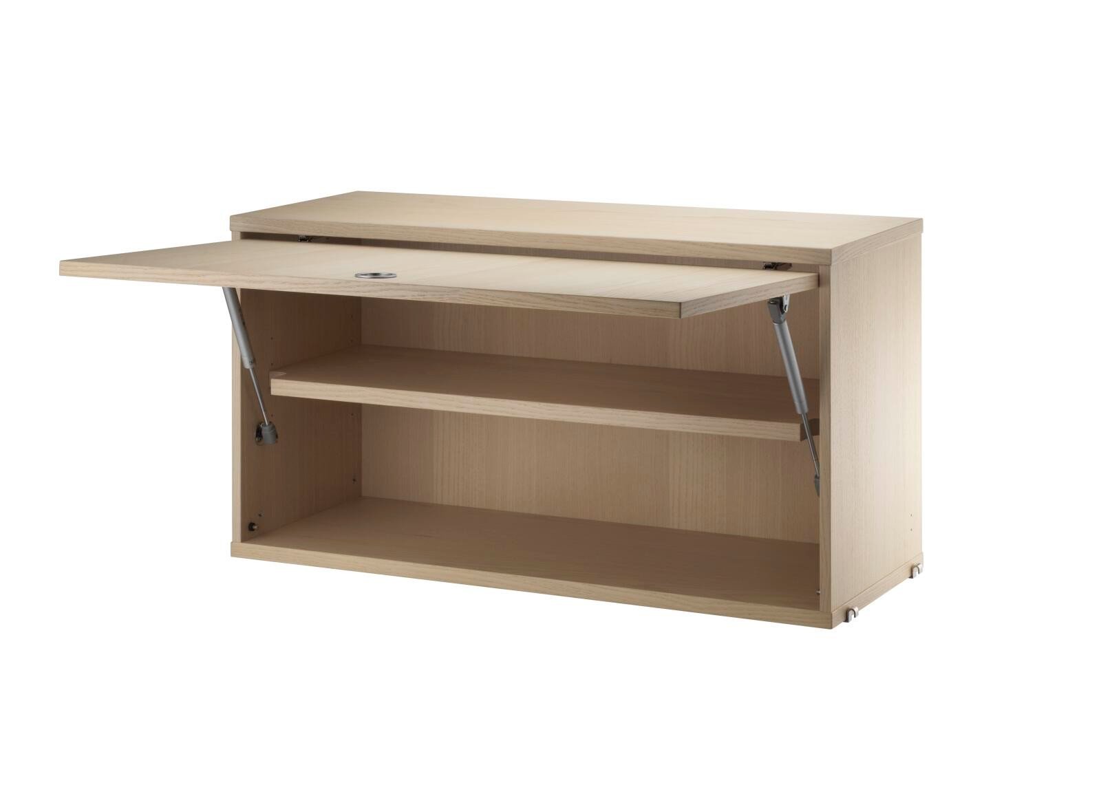 Magazine shelves solid w58 x d30 x h15 cm Ash