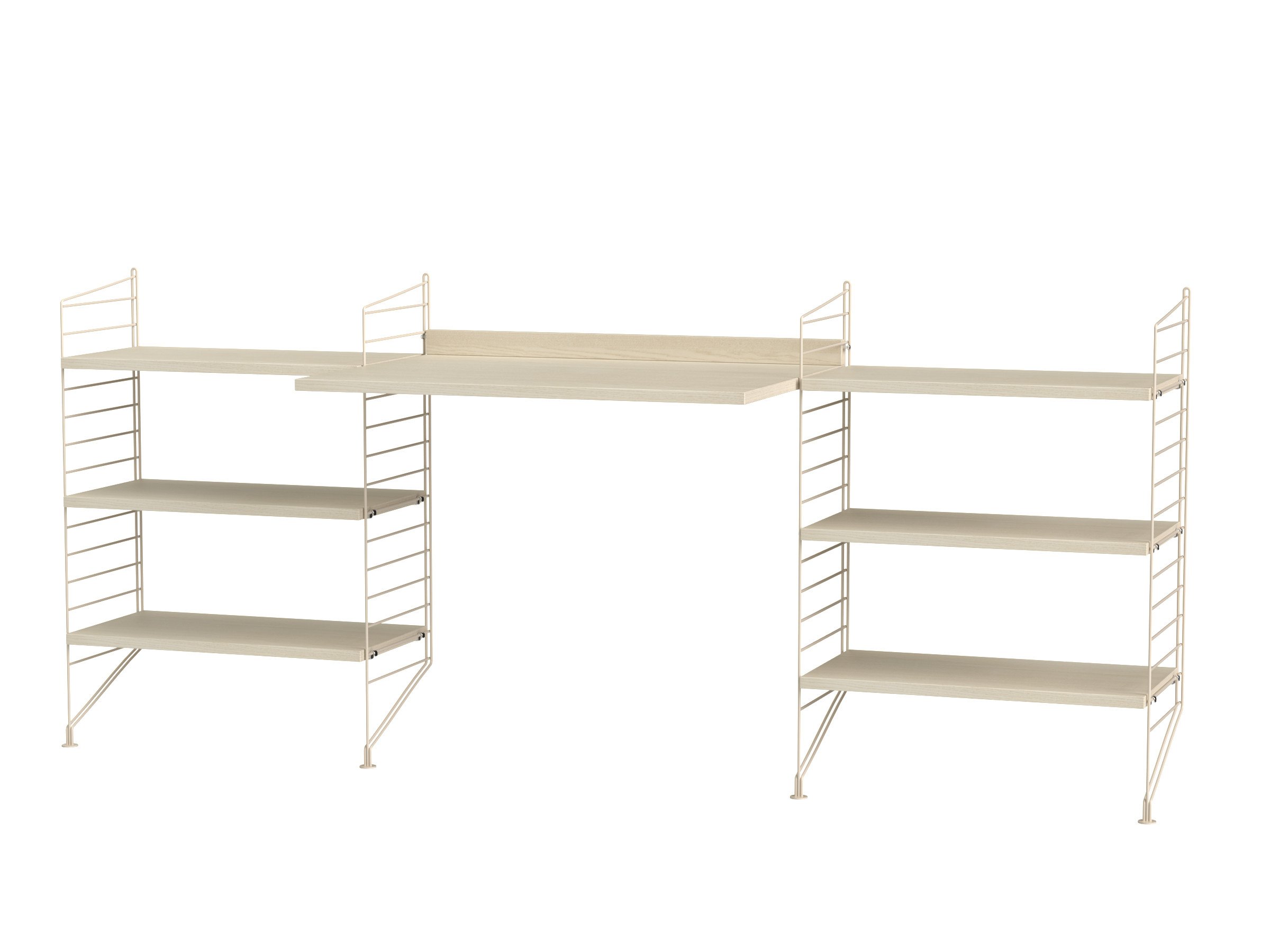 Arbeitsplatz D Beige/Esche