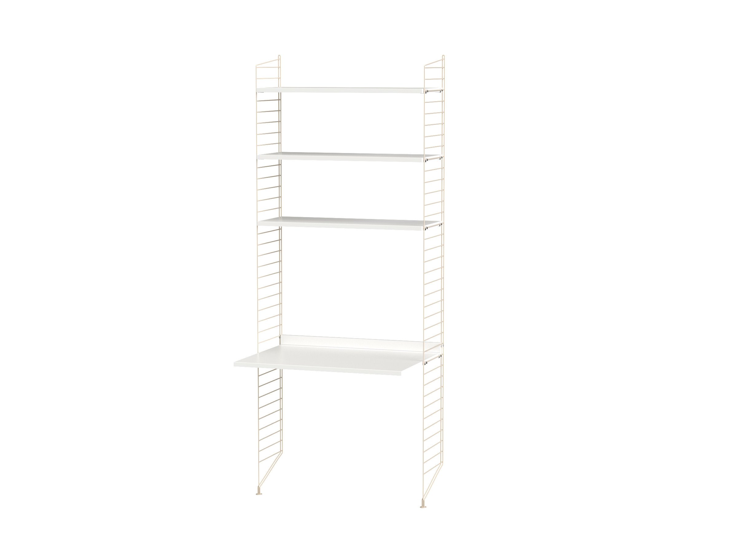 Arbeitsplatz A Beige/Weiß