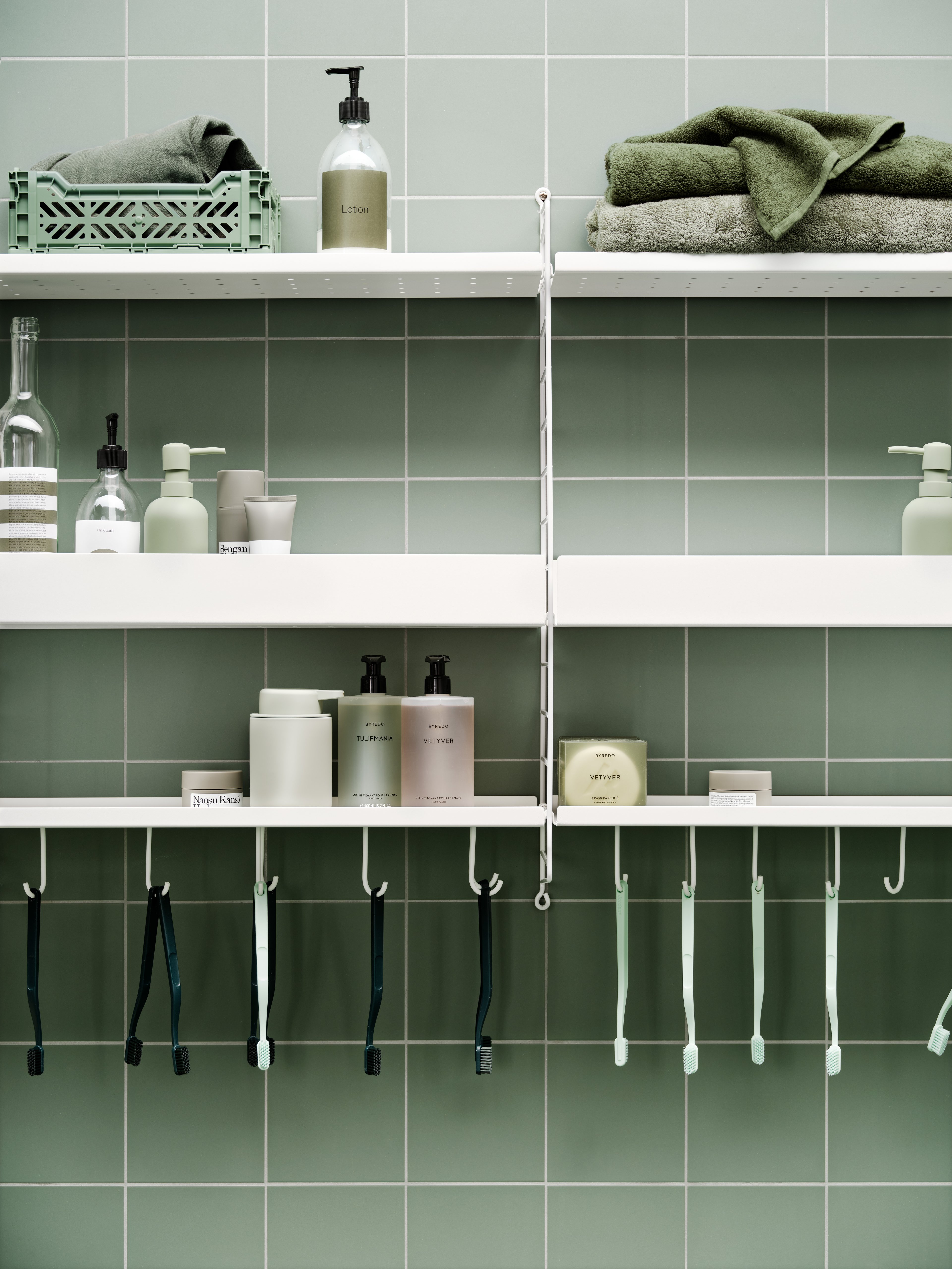 Bowl shelf felt w78 x d30 x h7 cm Light grey