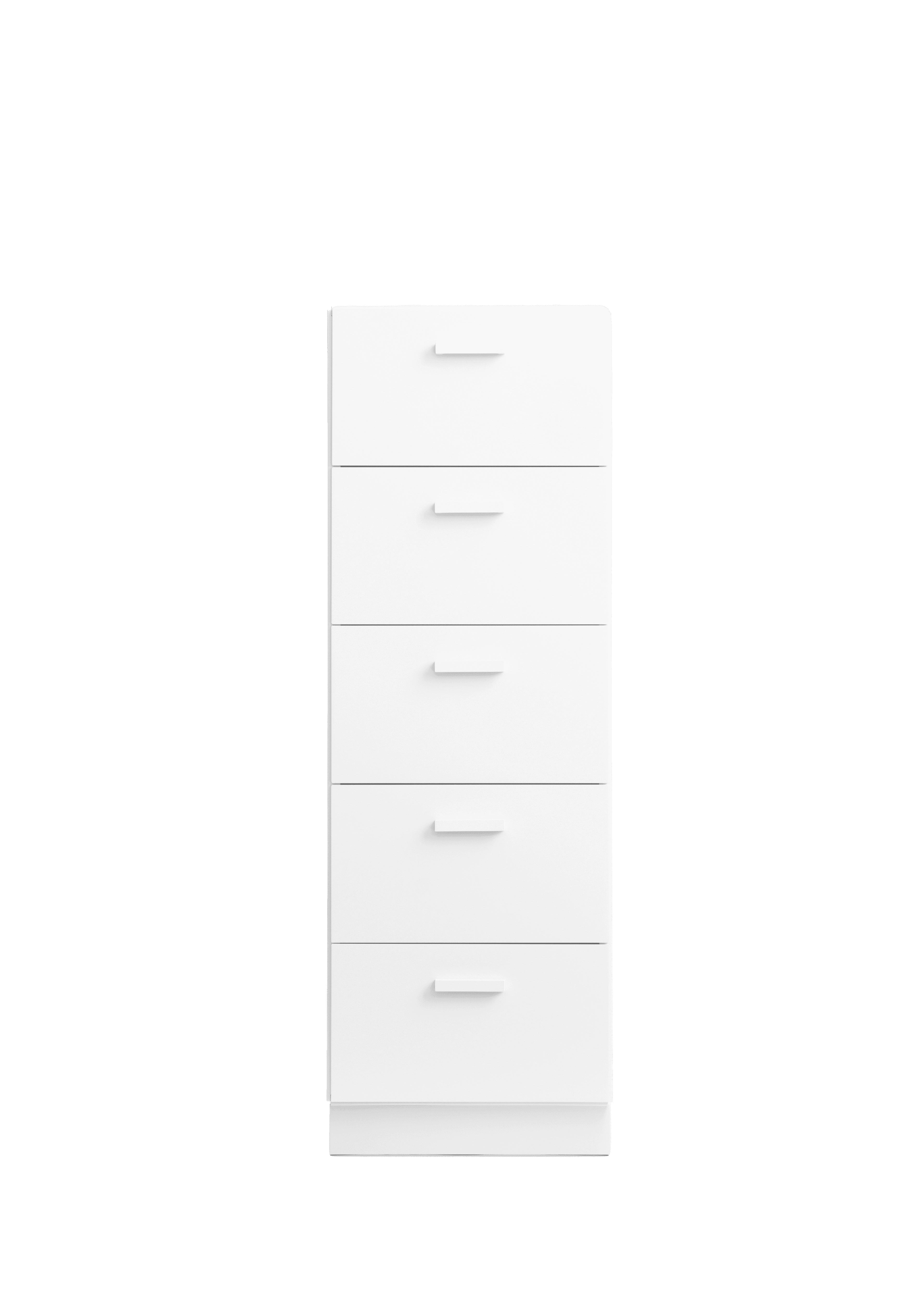 Chest of drawers, tall w41 x d41 x h115 cm White