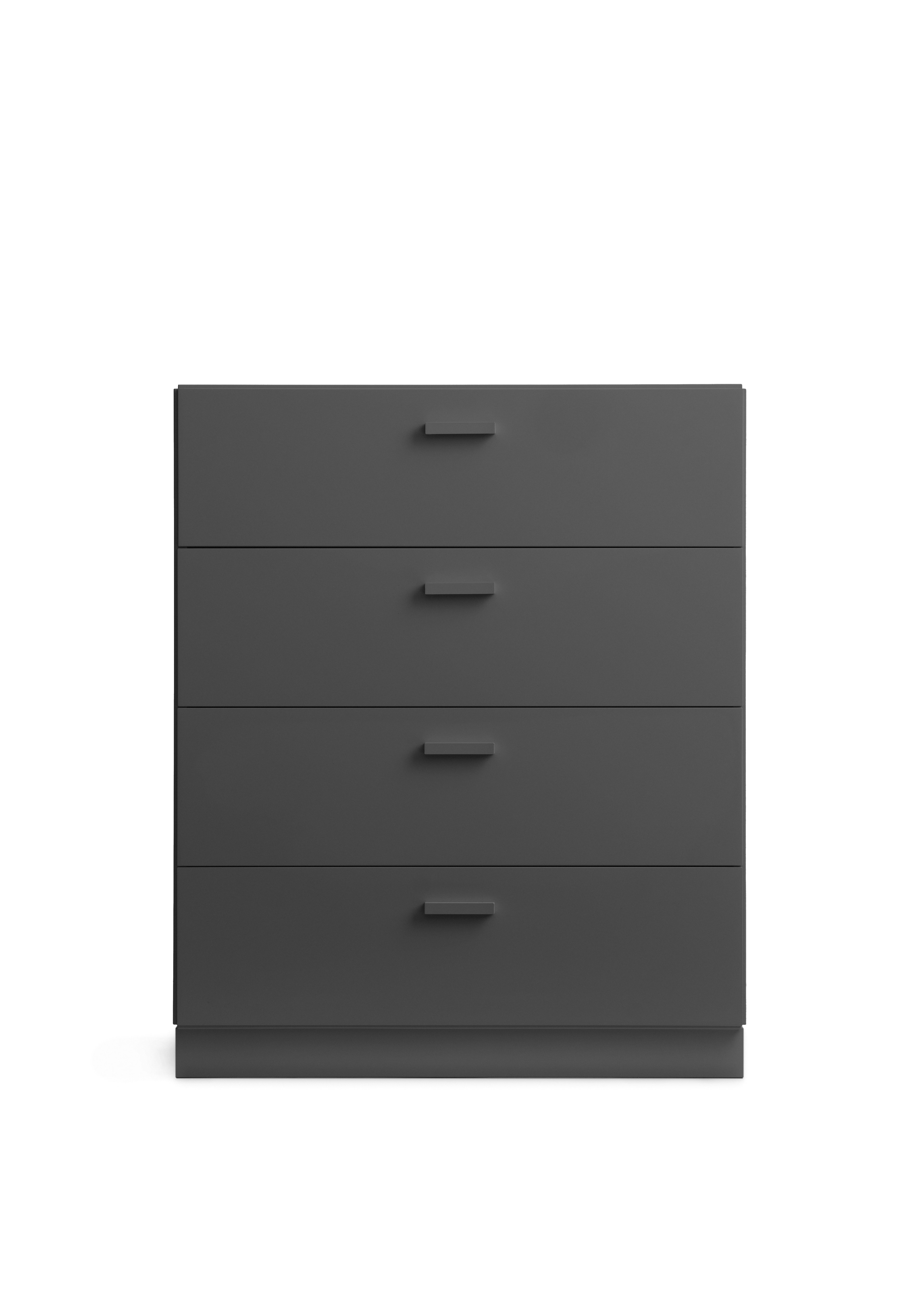 Relief Chest of drawers, wide  Grey