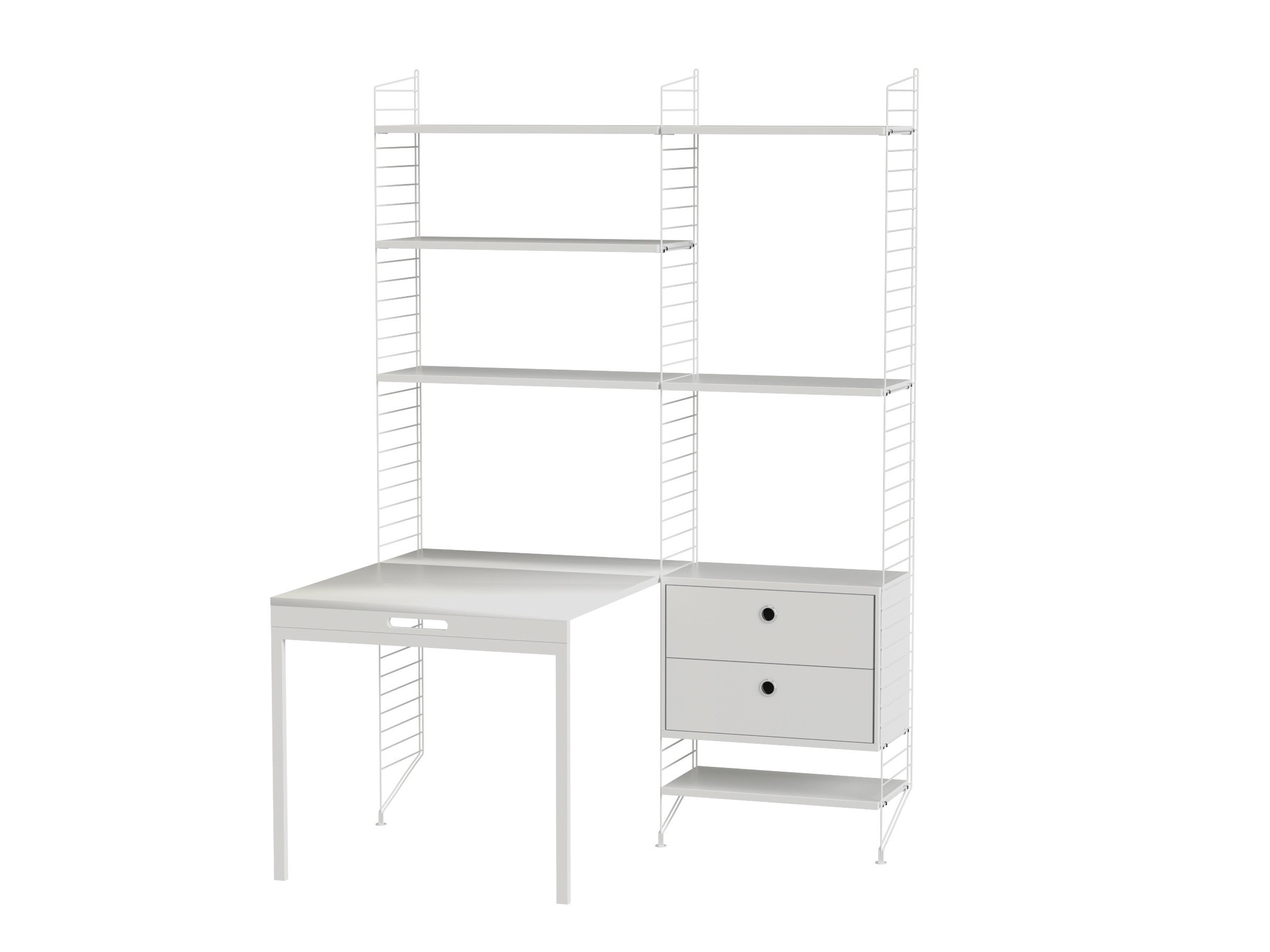Arbeitsplatz E Weiß/Weiß