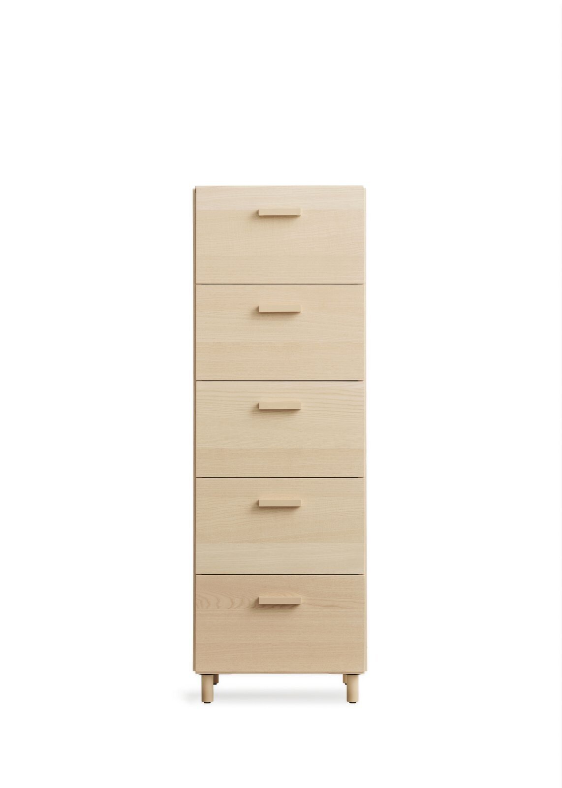 Relief Chest of drawers, tall  Ash/Ash