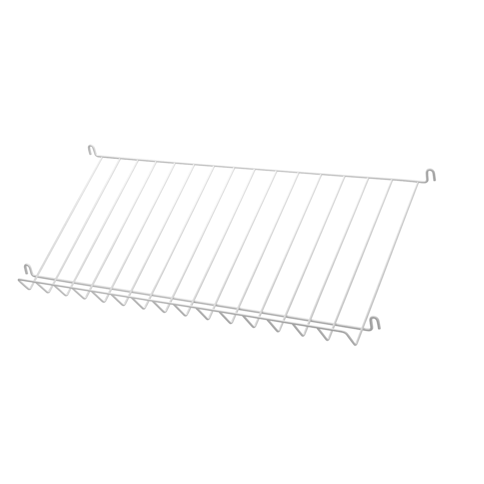 Magazine shelves metal w78 x d30 x h15 cm White