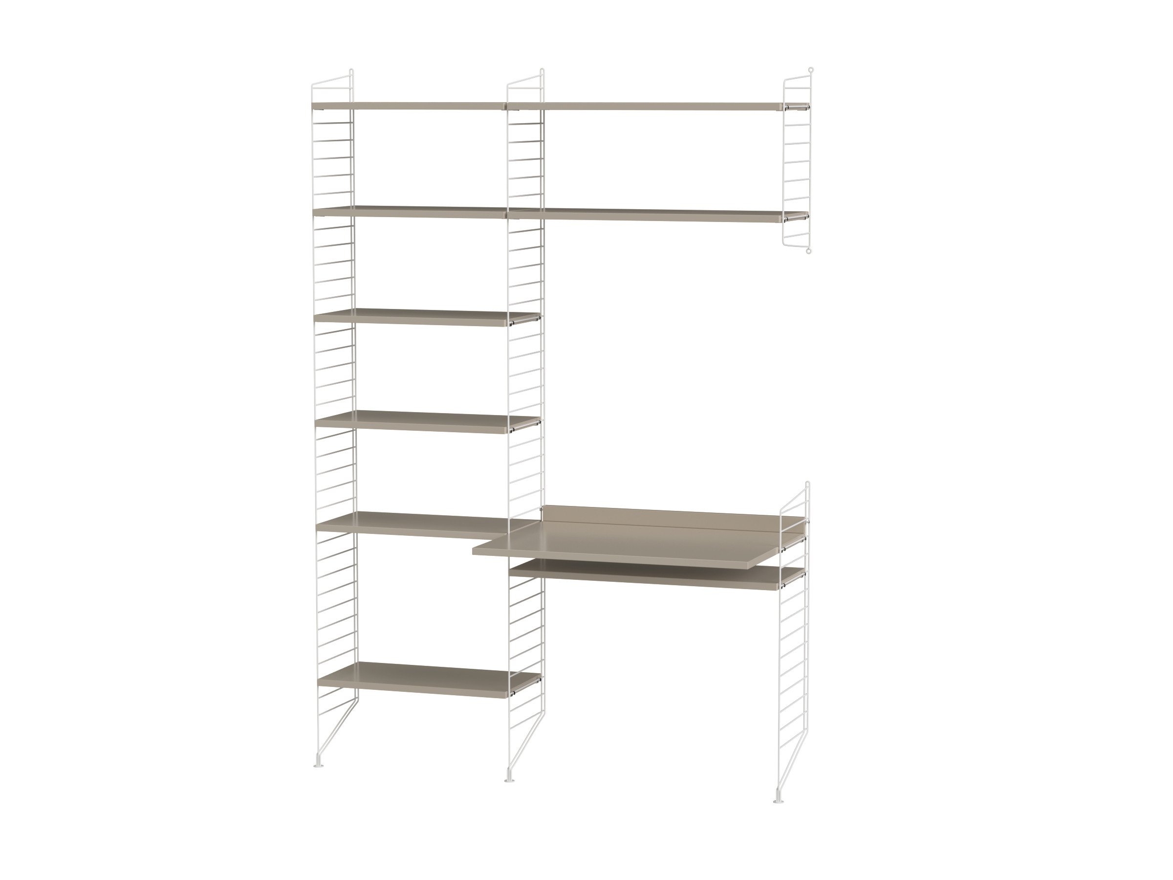 Arbeitsplatz G Weiß/Beige