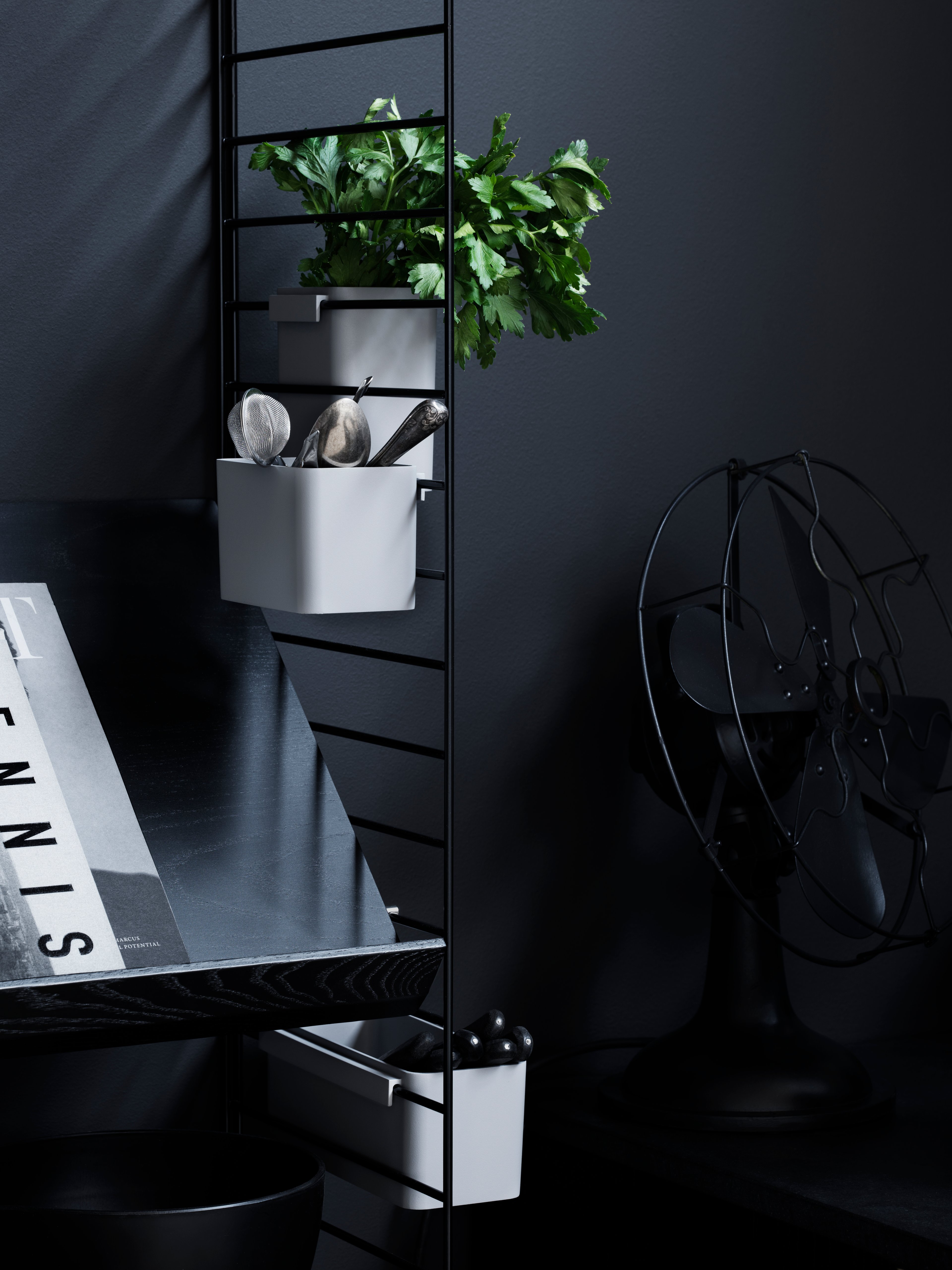 Wall panels  d30 x h75 cm Black