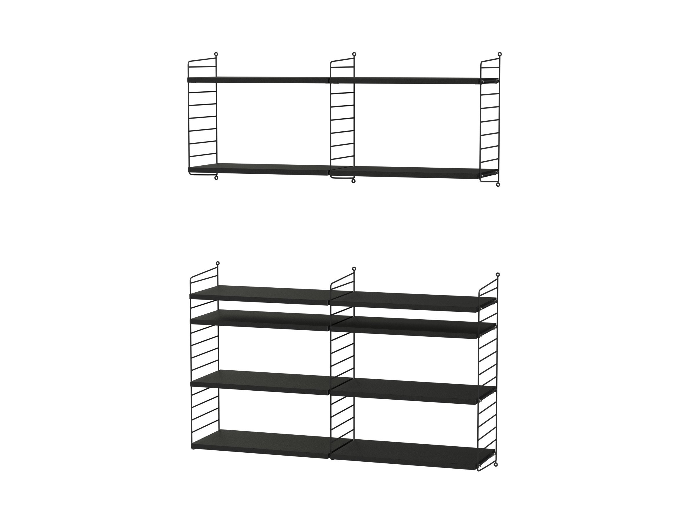 Wohnzimmer N Schwarz/schwarz gebeizte esche