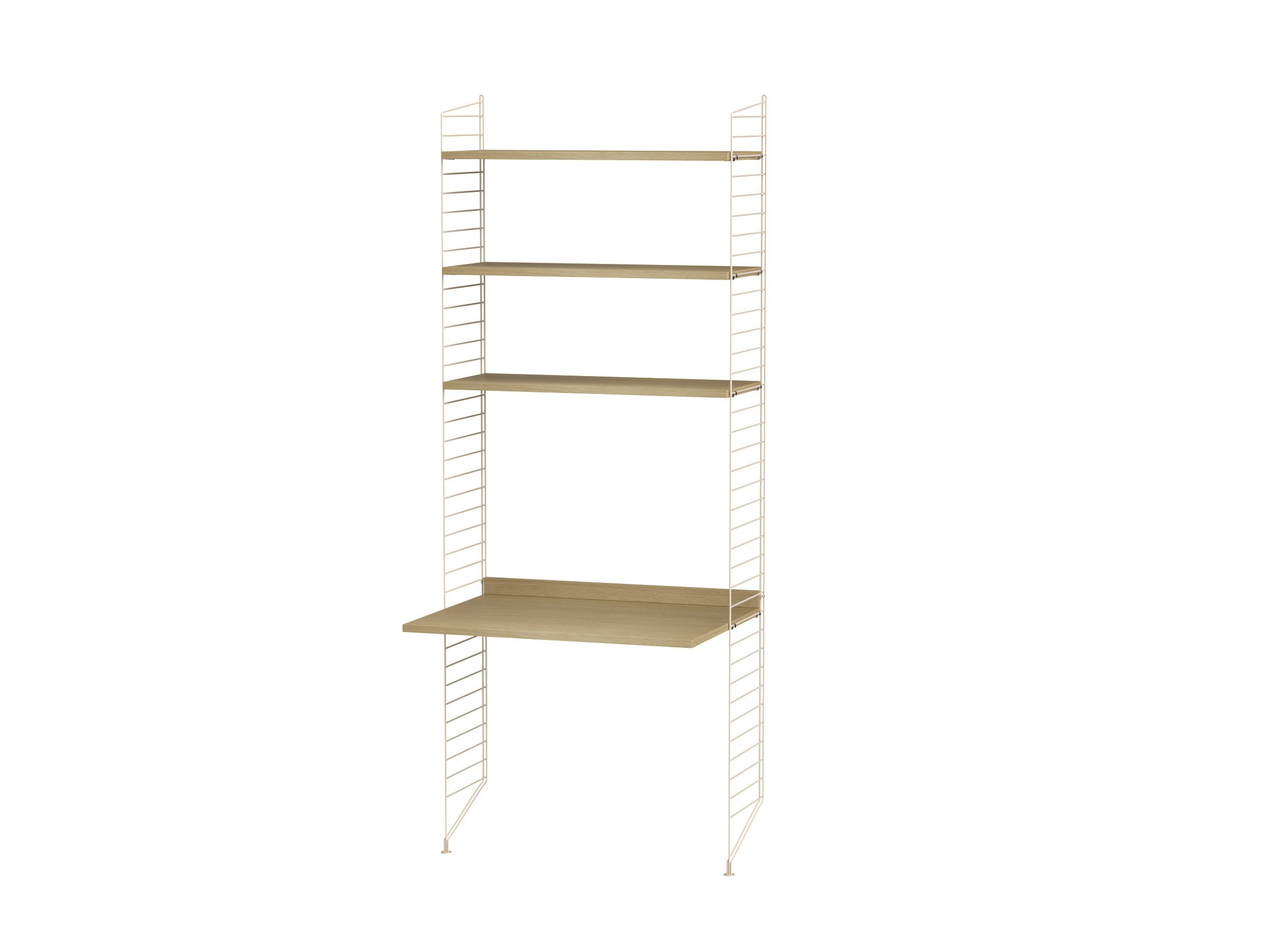 Arbeitsplatz A Beige/Eiche