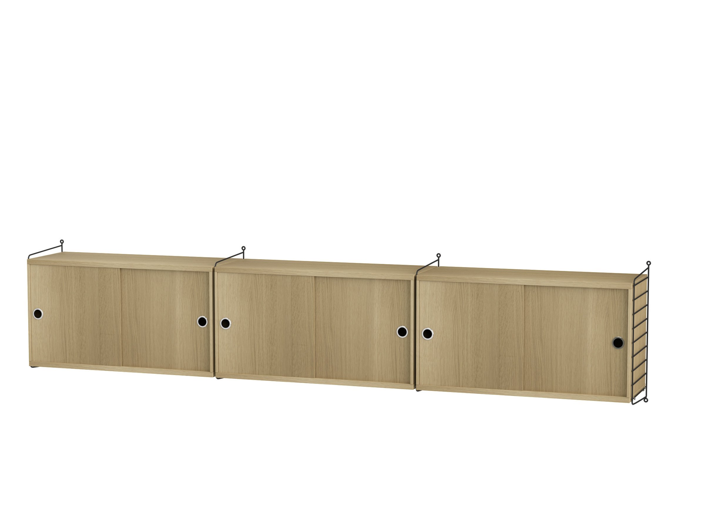 Wohnzimmer D Schwarz/Eiche