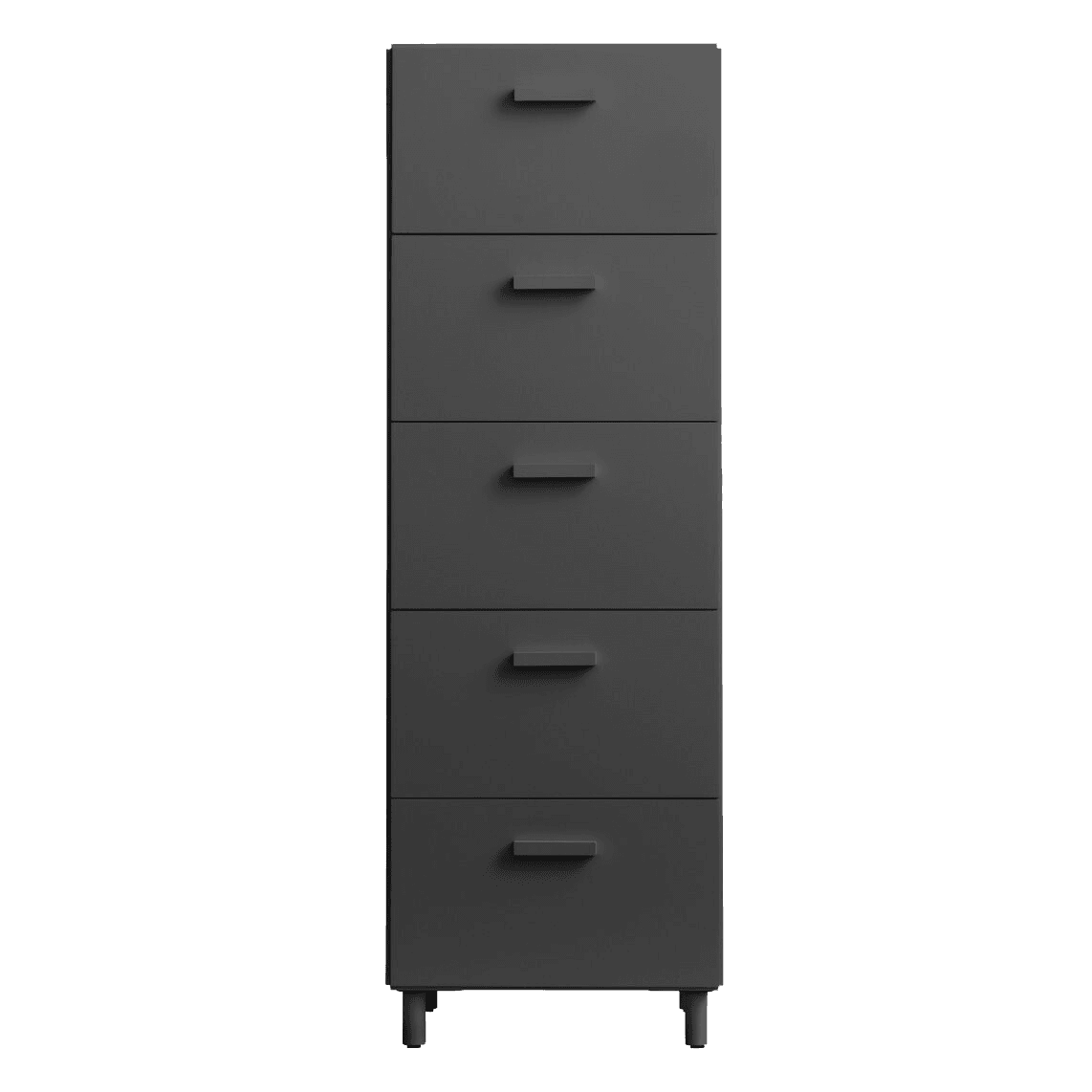 Commode, haute, largeur 41 cm x profondeur 41 cm x hauteur 115 cm Gris