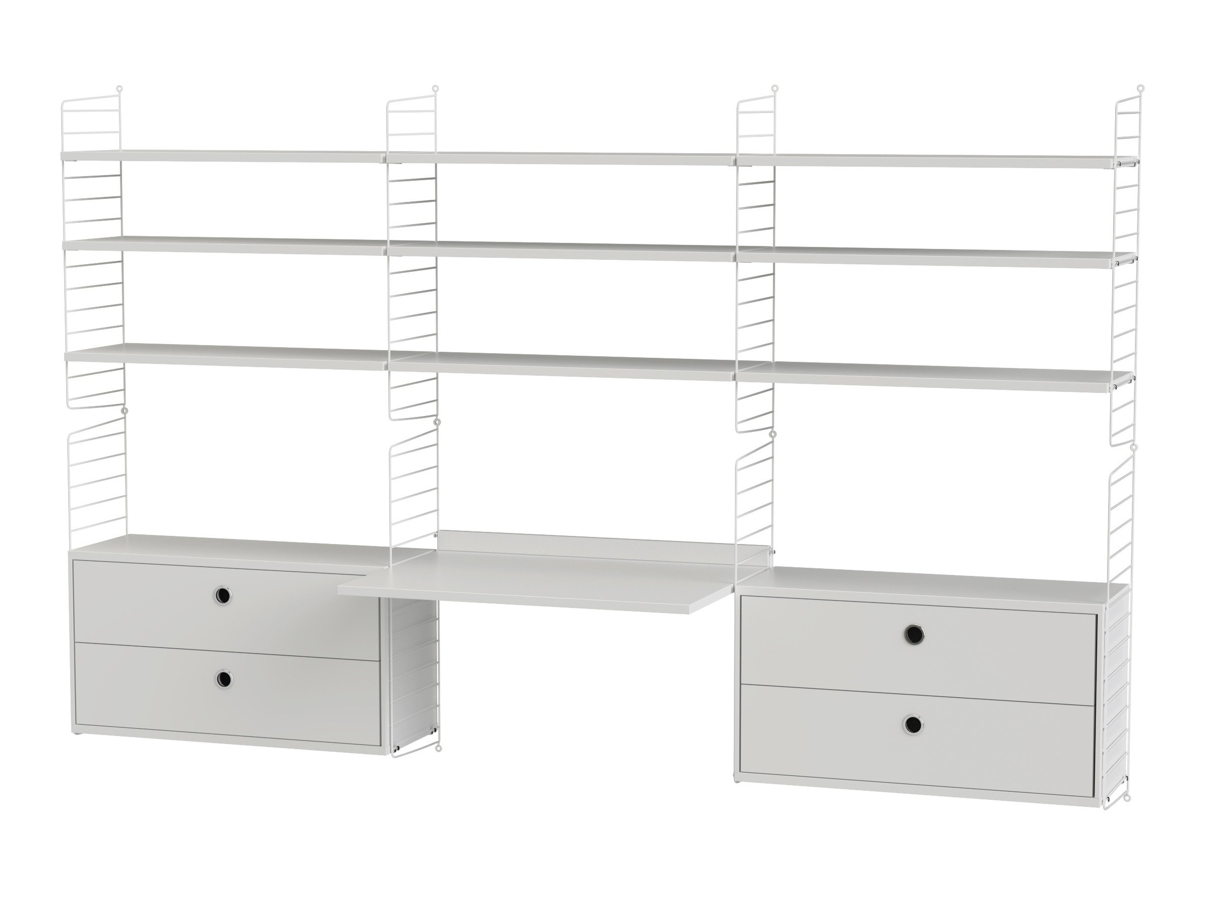 Arbeitsplatz F Weiß/Weiß