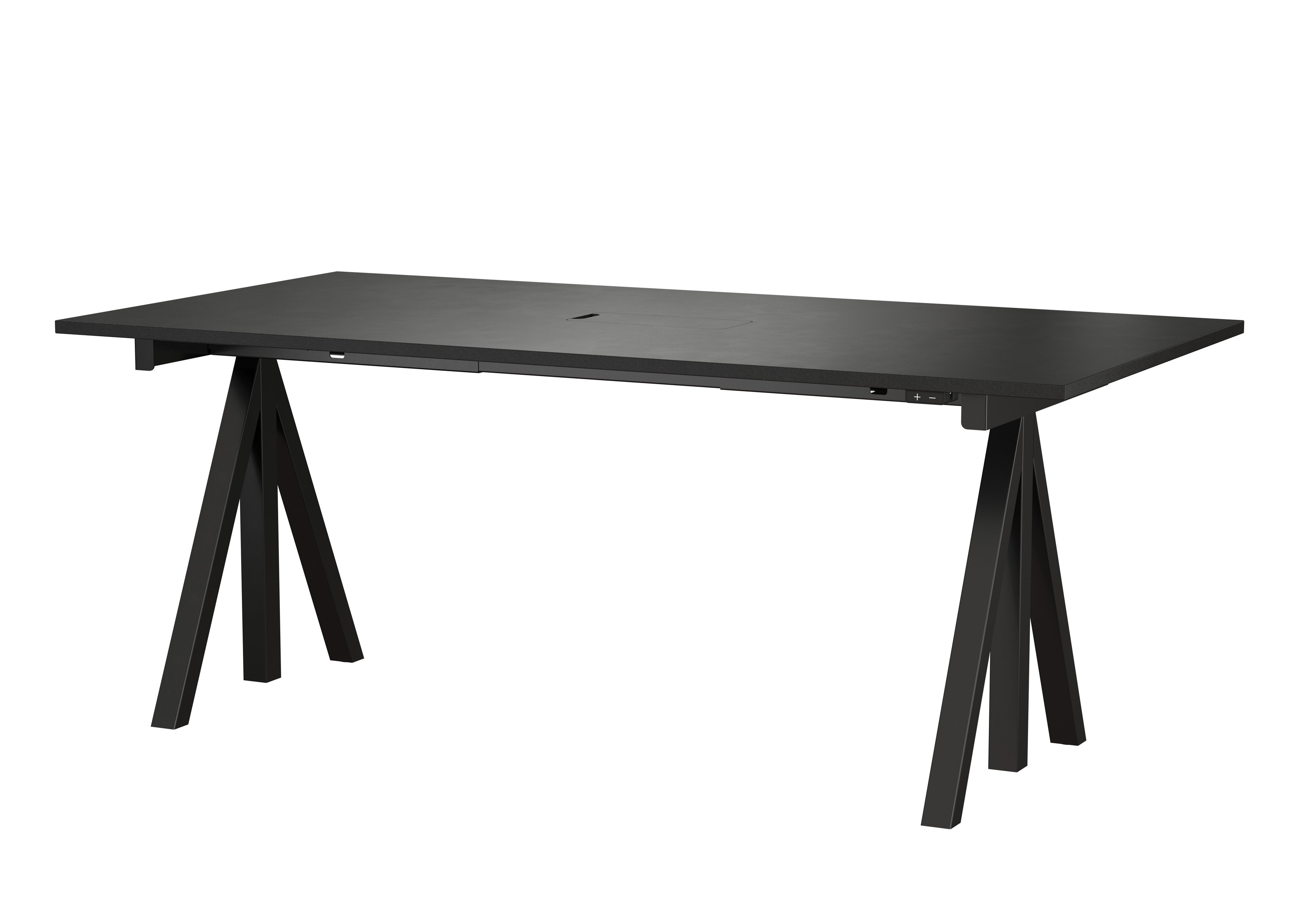 Height-adjustable work desk 180x78 Black