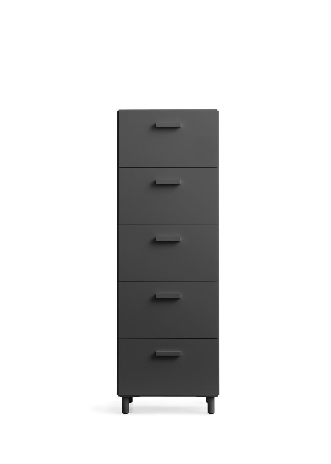 Relief Chest of drawers, tall  Grey