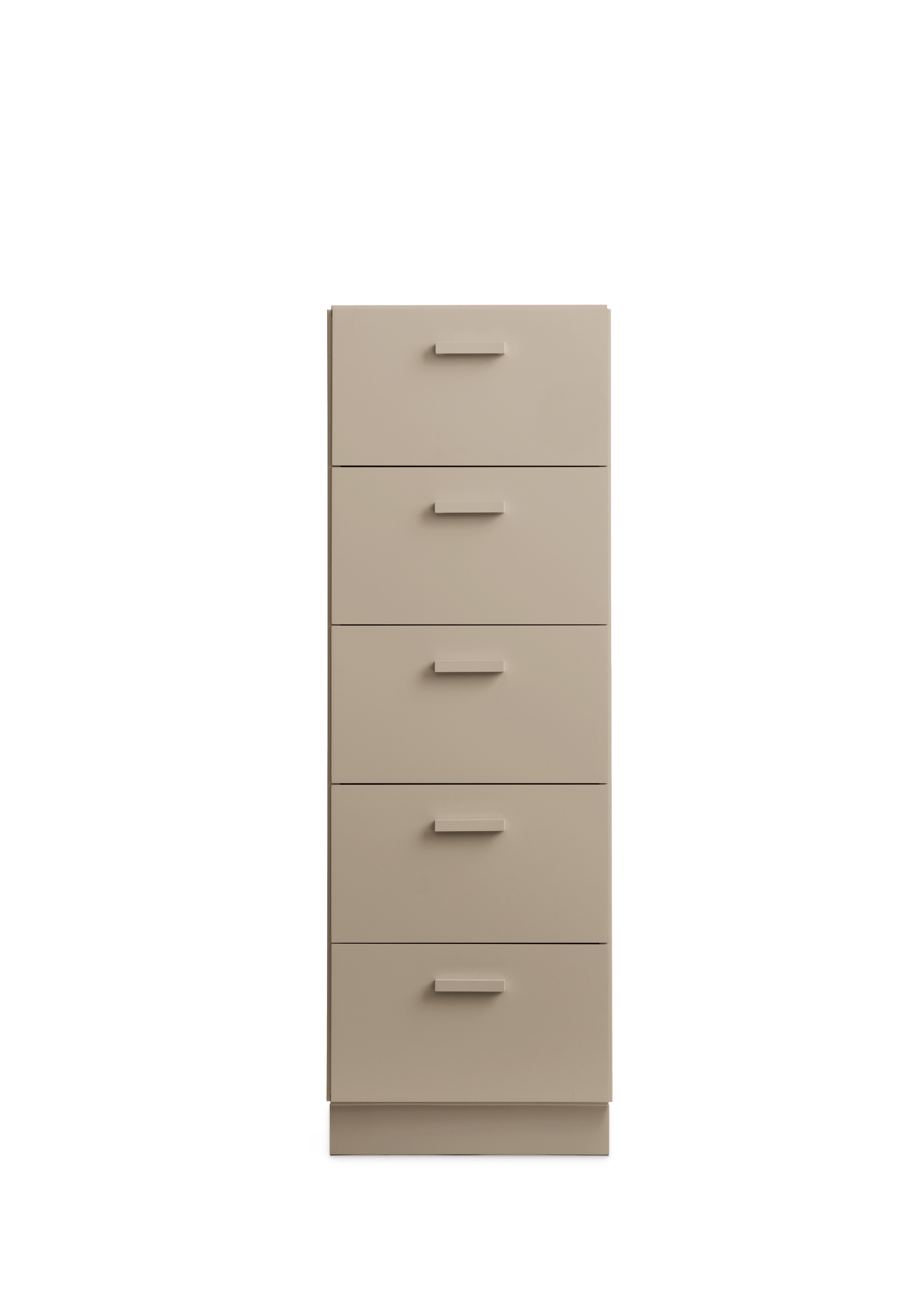 Relief Chest of drawers, tall  Beige