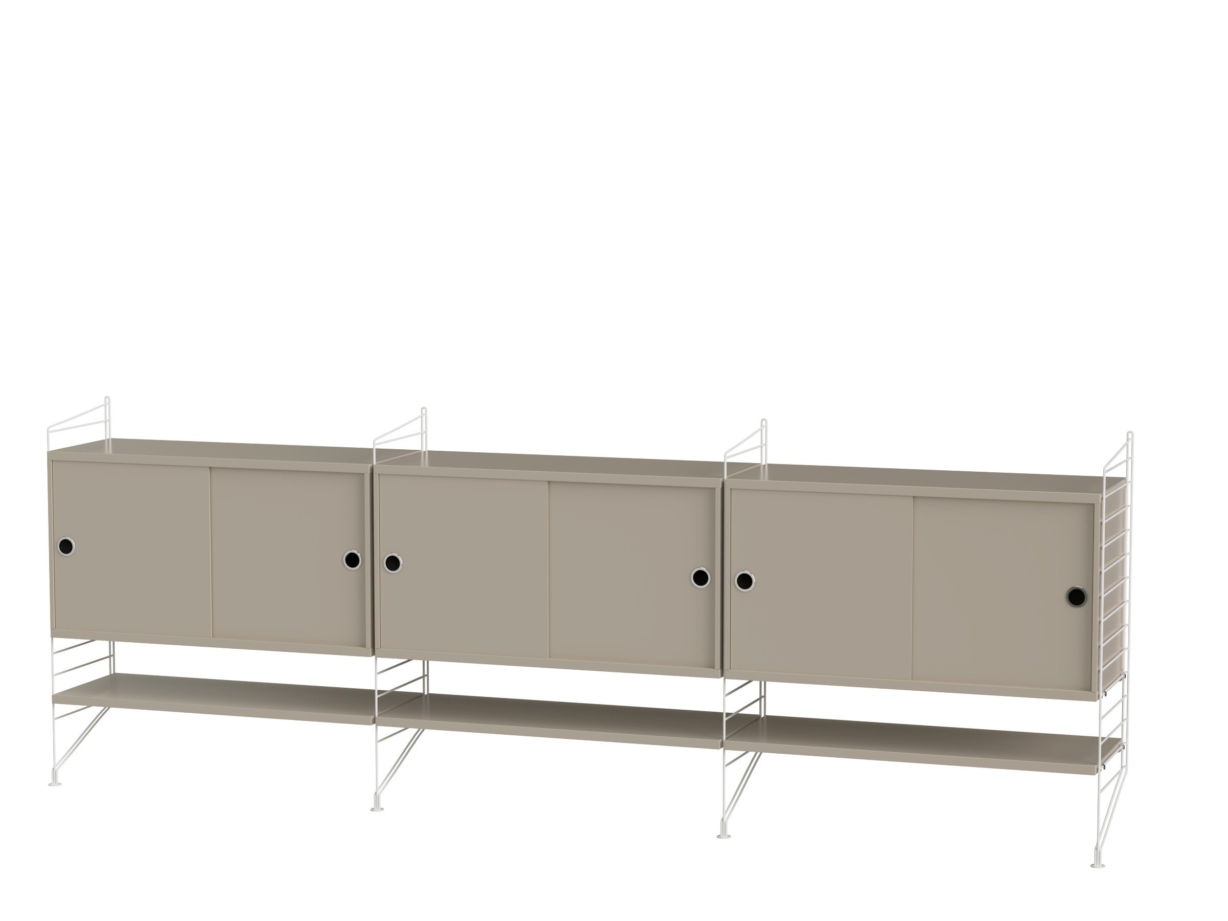 Wohnzimmer F Weiß/Beige
