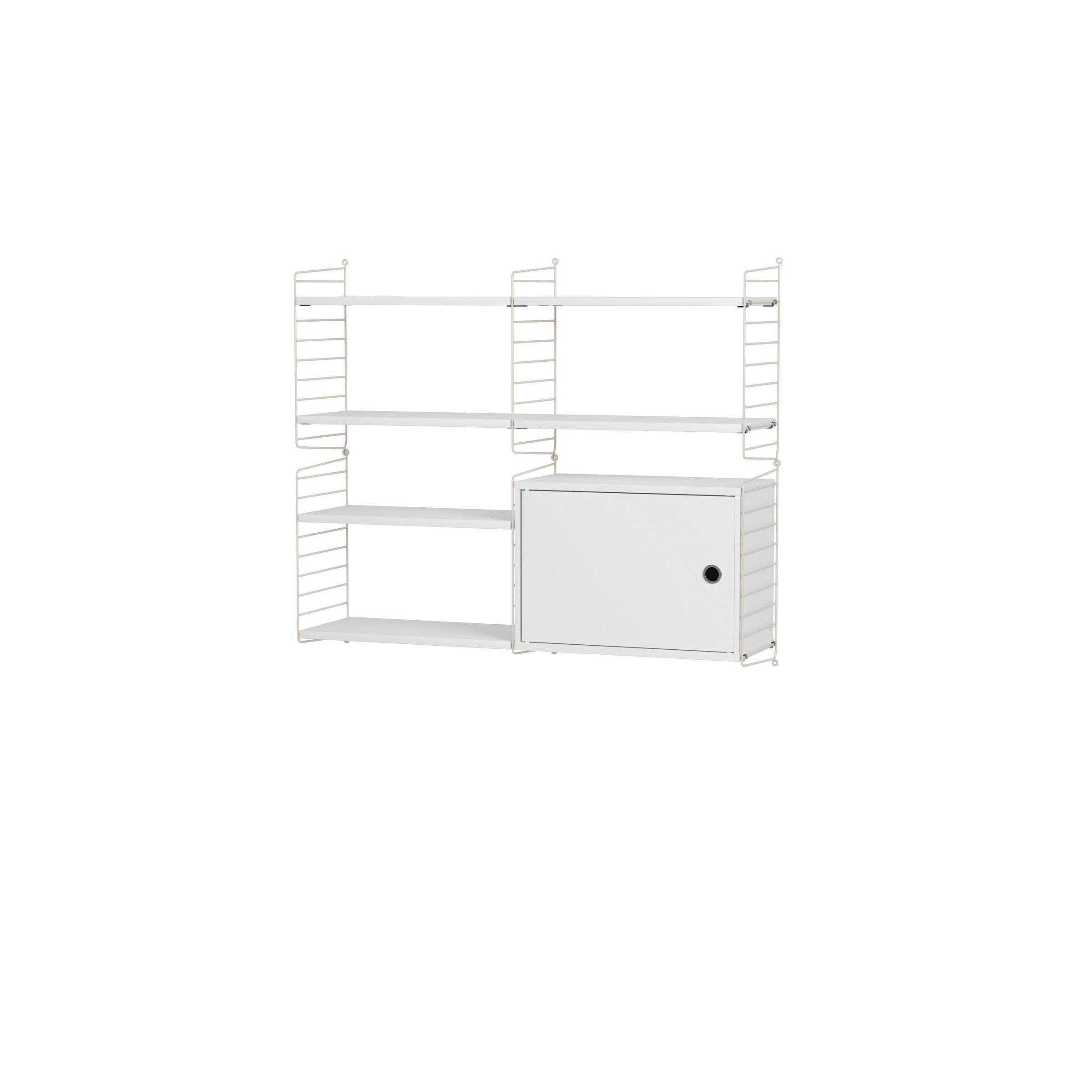 Wohnzimmer R Beige/Weiß