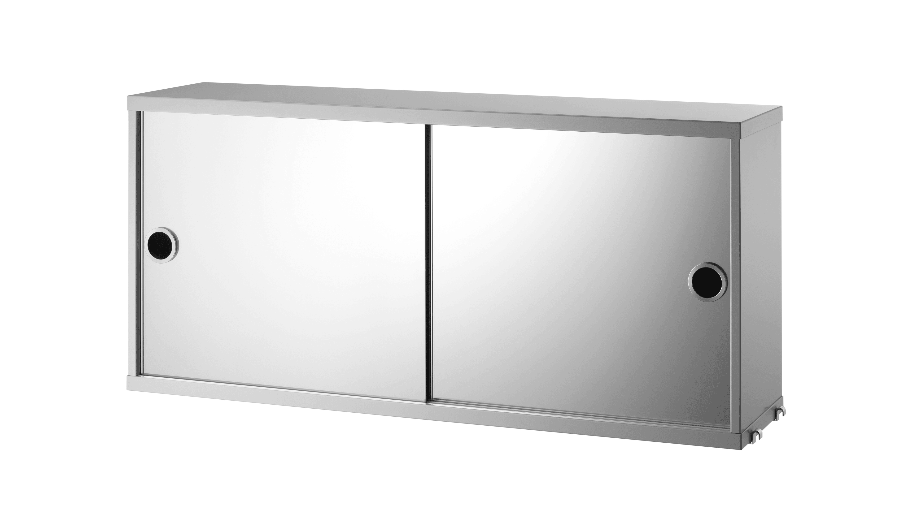 Cabinet with sliding doors w78 x d30 x h42 cm White
