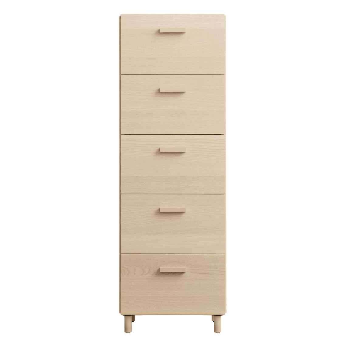 Commode, haute, largeur 41 cm x profondeur 41 cm x hauteur 115 cm Frêne