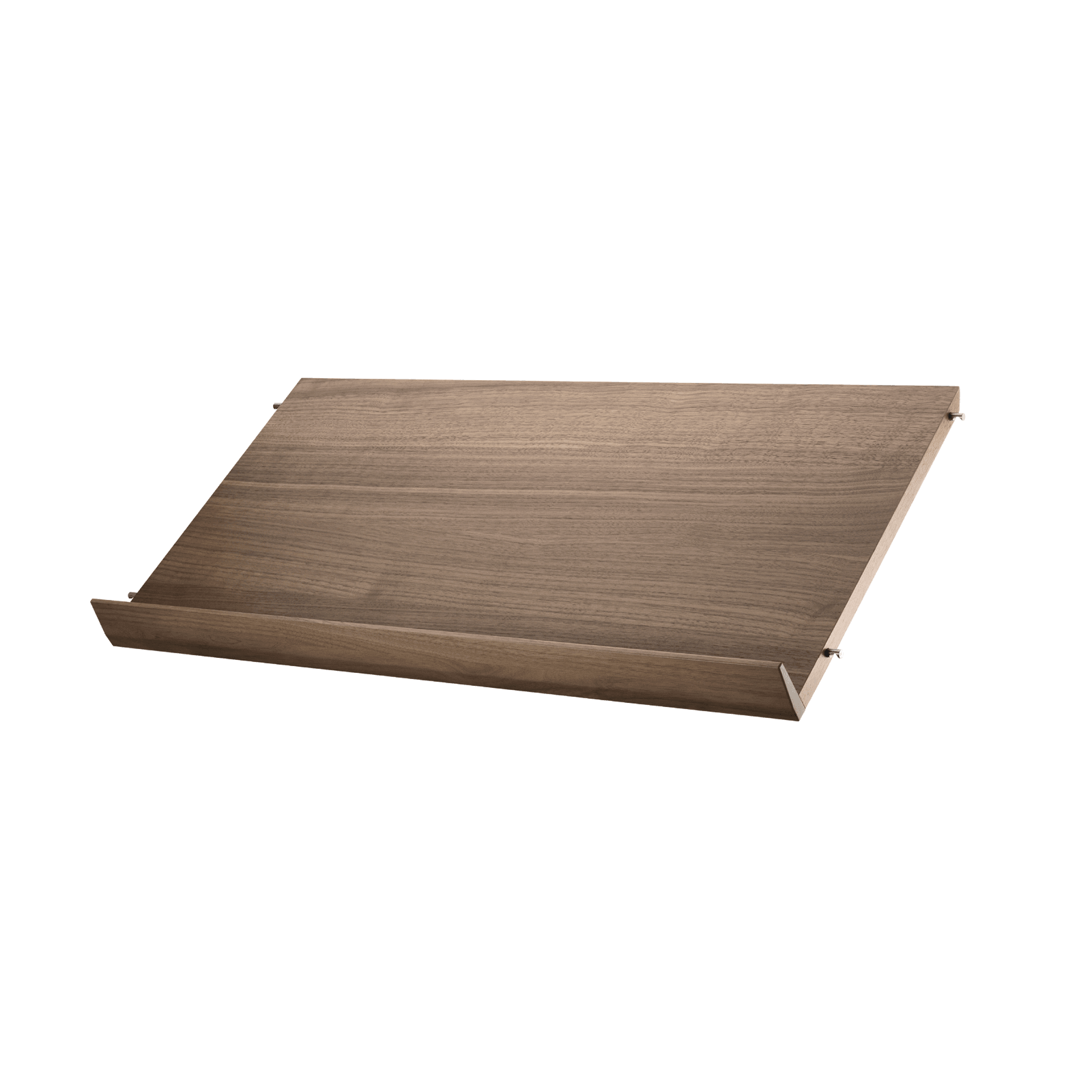 Magazine shelves solid w78 x d30 x h15 cm Walnut
