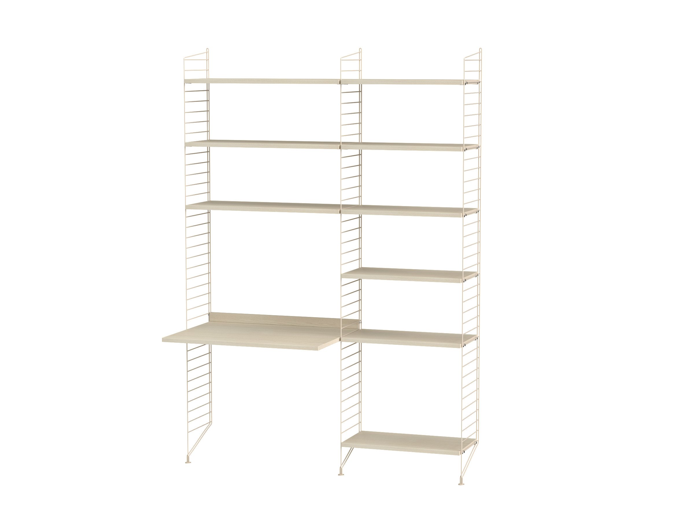 Arbeitsplatz B Beige/Esche