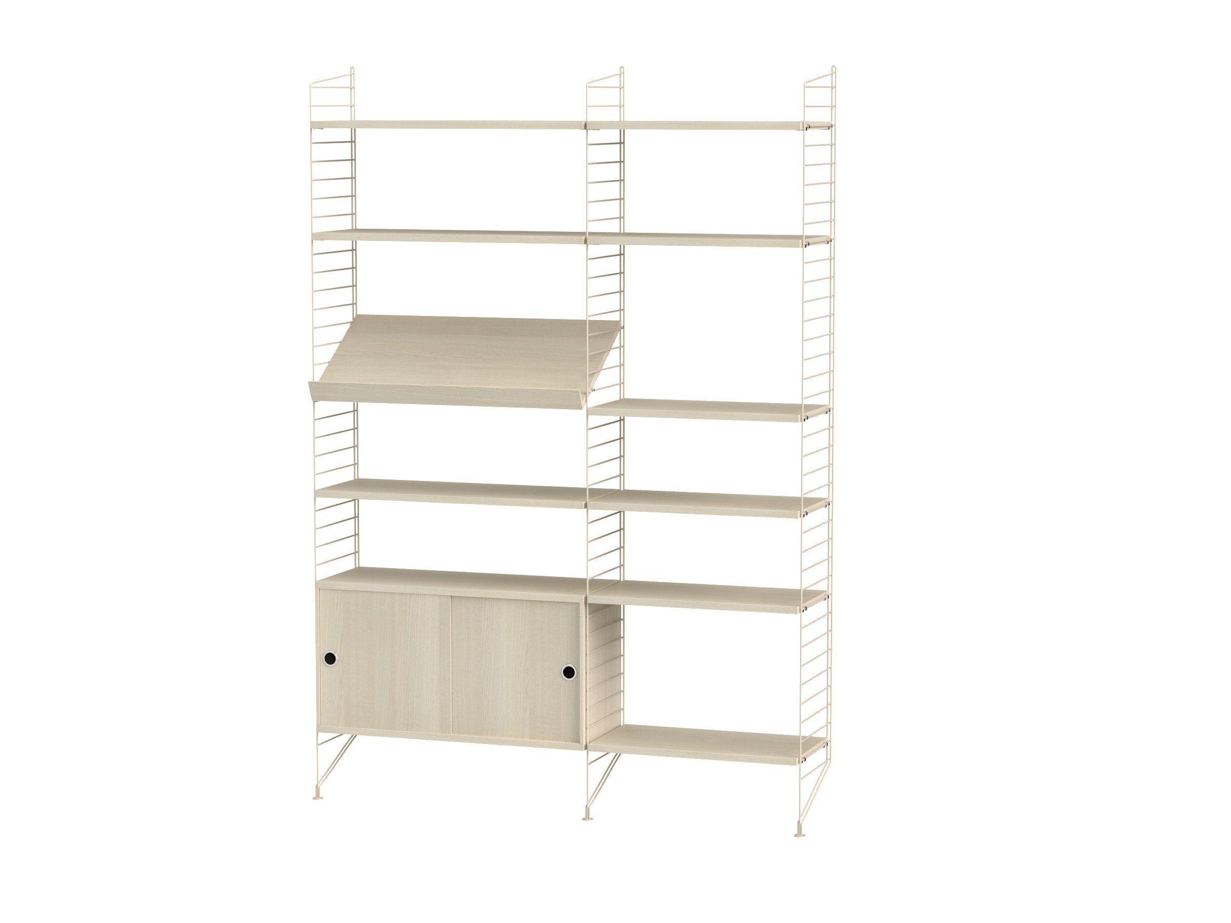 Wohnzimmer H Beige/Esche