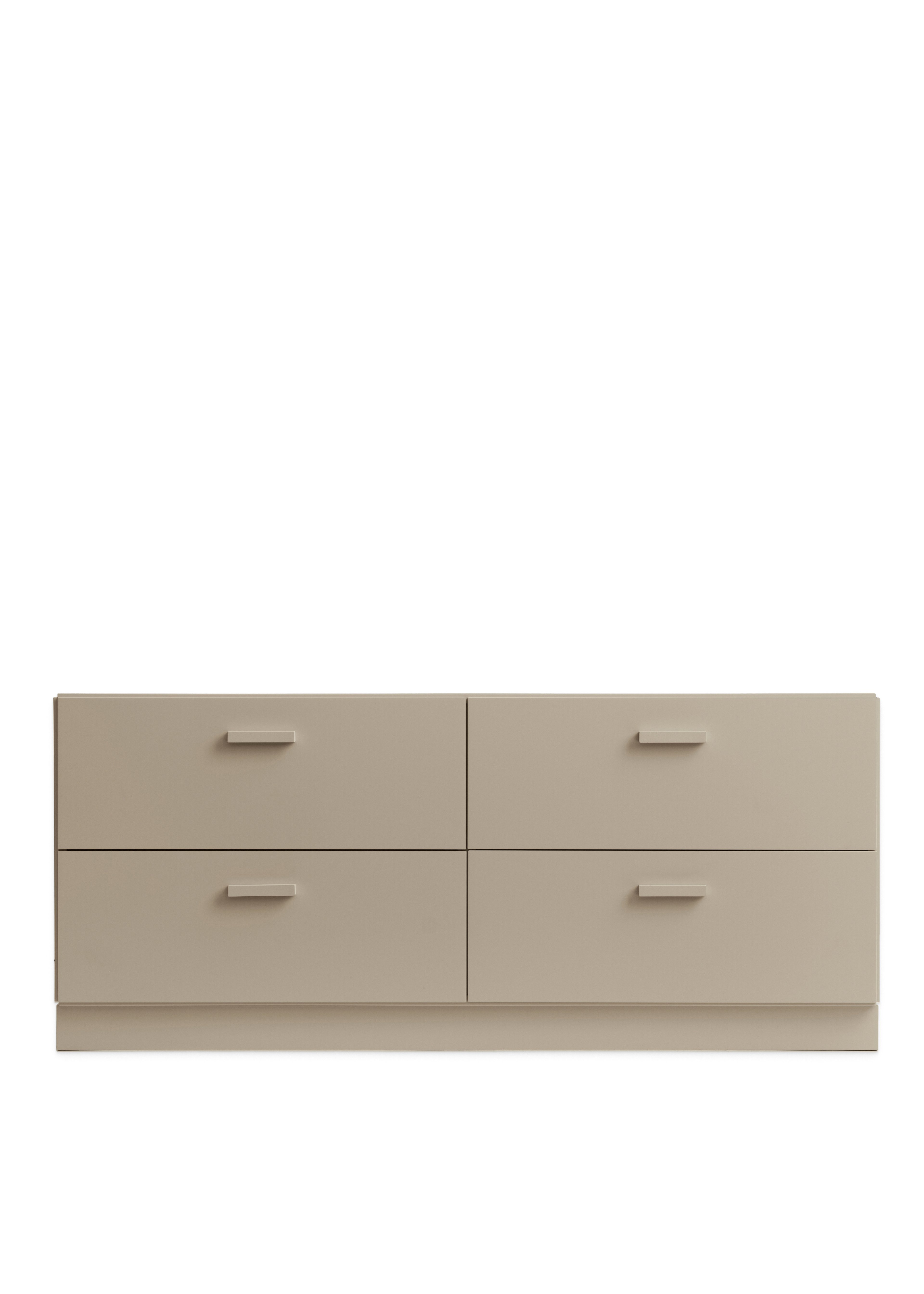 Relief Chest of drawers, low  Beige