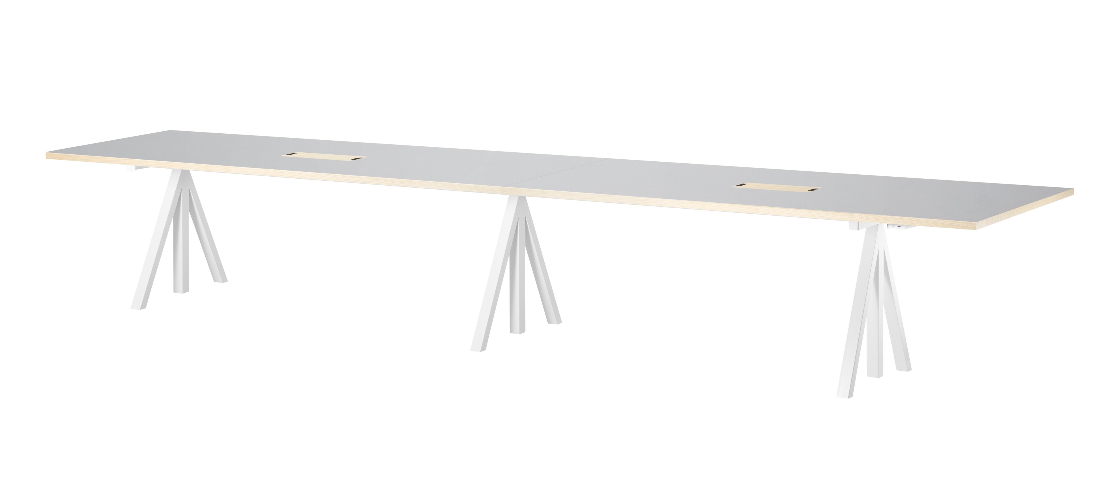 Height-adjustable conference tables 360x90 White