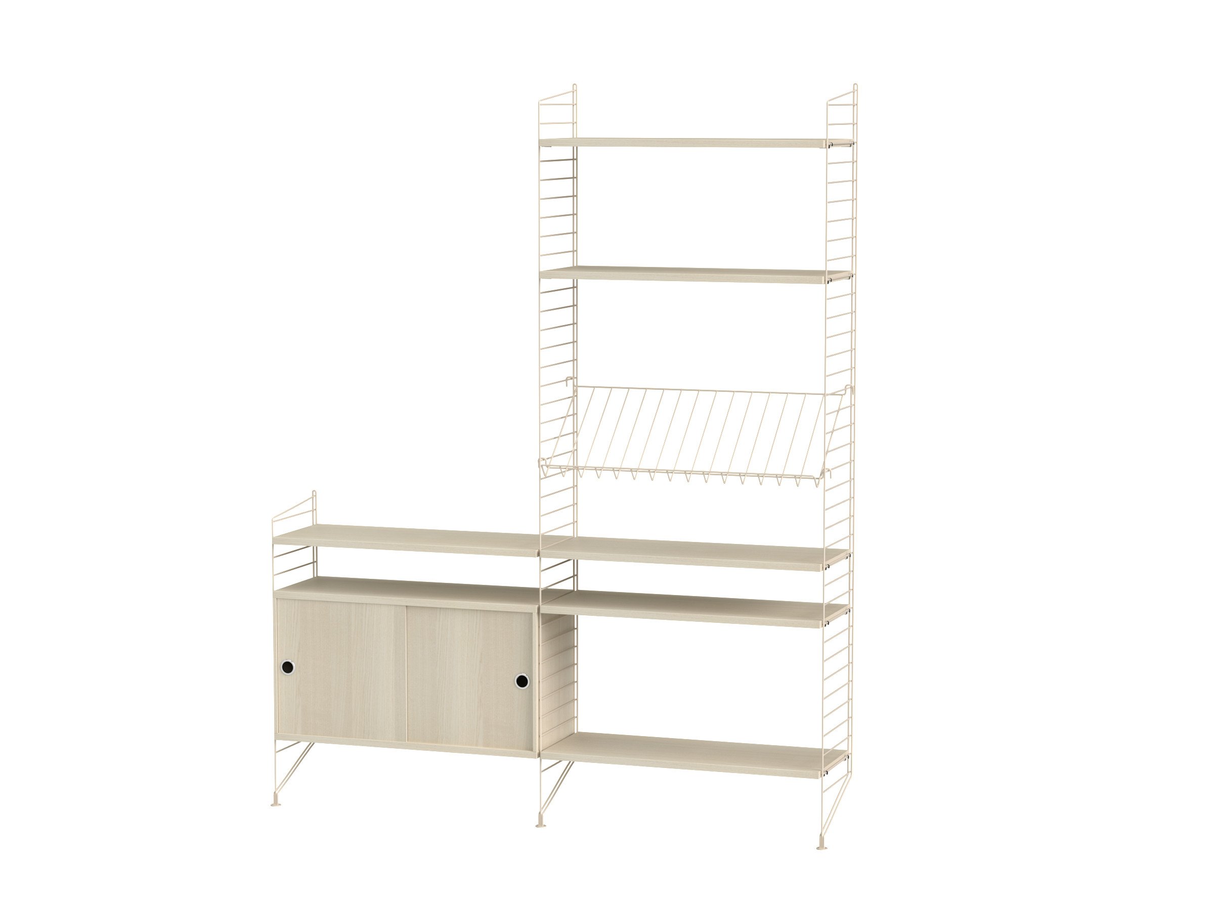 Wohnzimmer K Beige/Esche