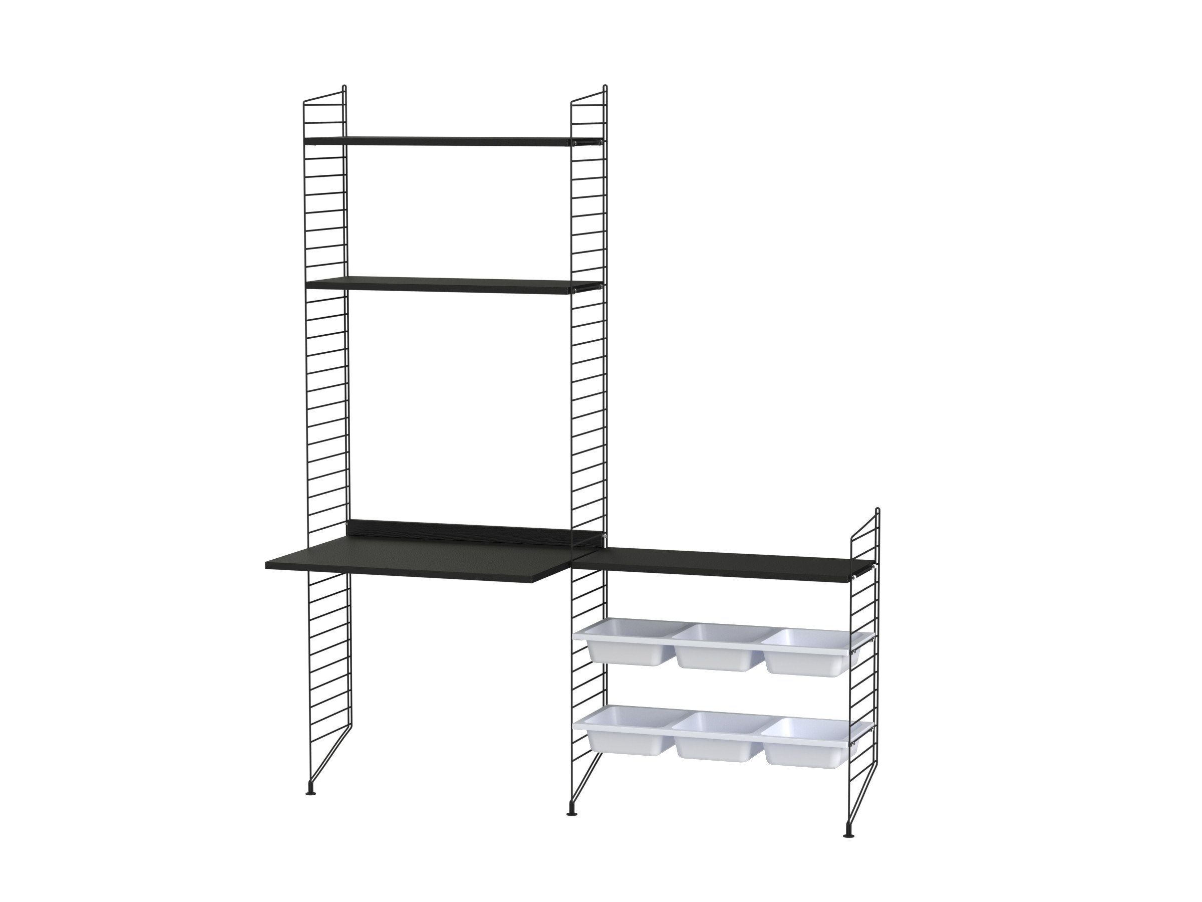 Kids room E Black/Black stained ash