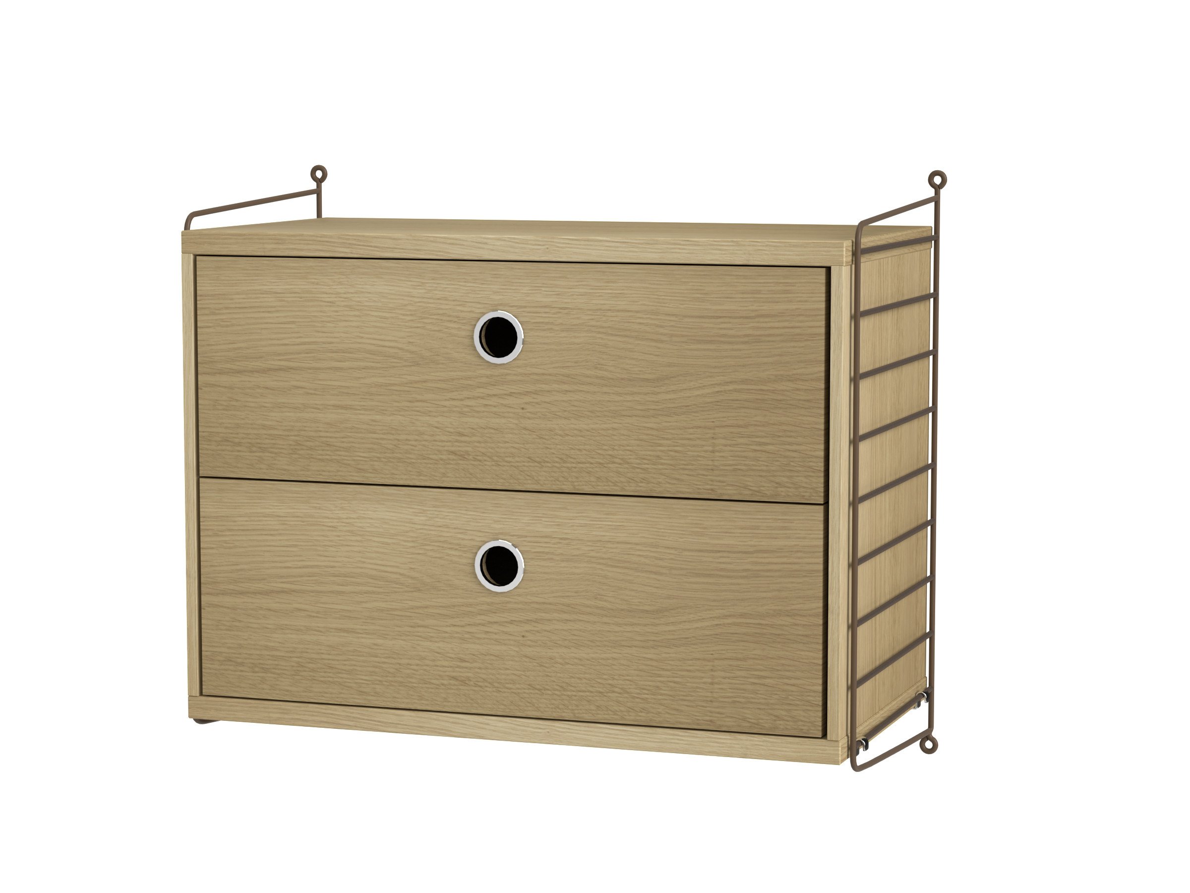 The perfect wall-hung bedside table. 50 cm high and 30 cm deep will give you plenty of storage while still looking elegant.