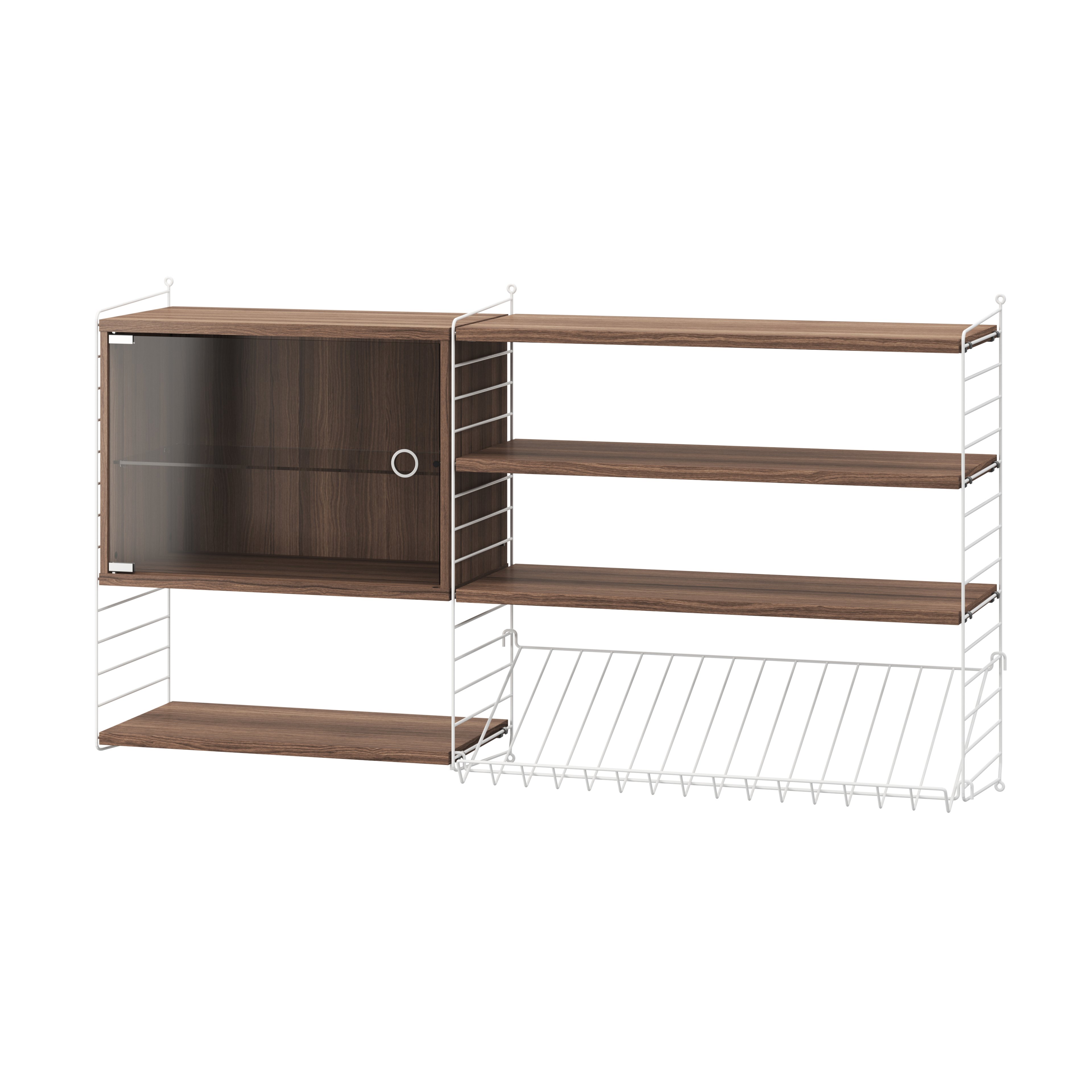 Cabinet with swing door w58 x d30 x h42 cm Ash