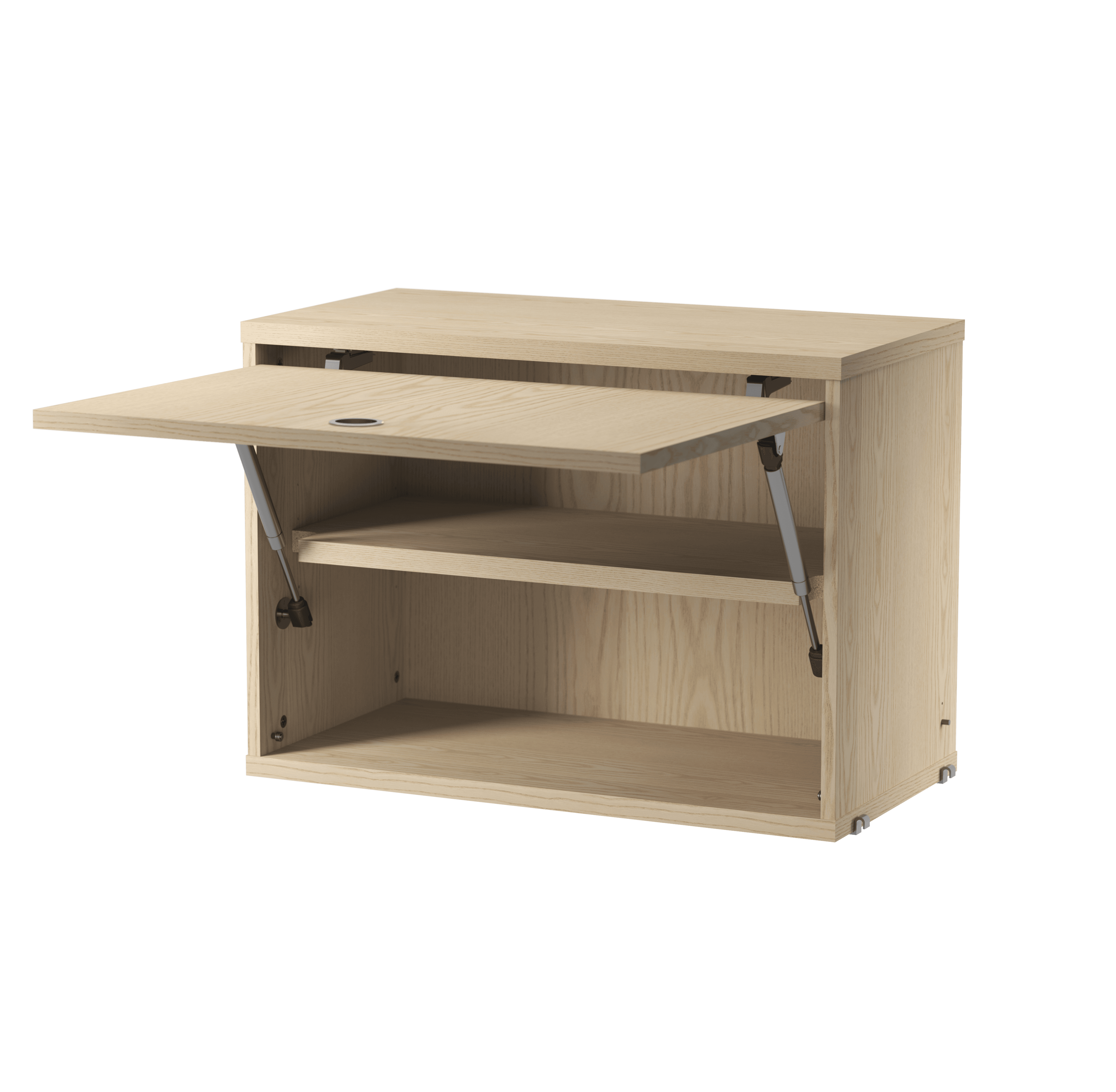 Metal shelves low w58 x d30 cm Black