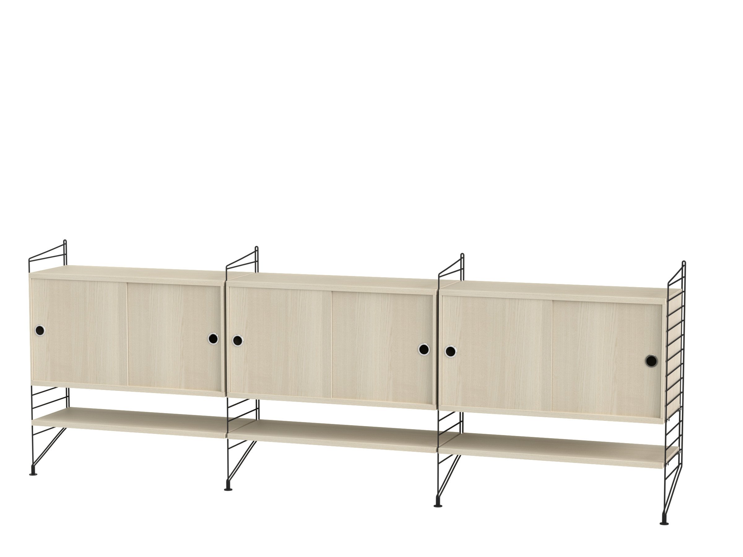 Wohnzimmer F Schwarz/Esche