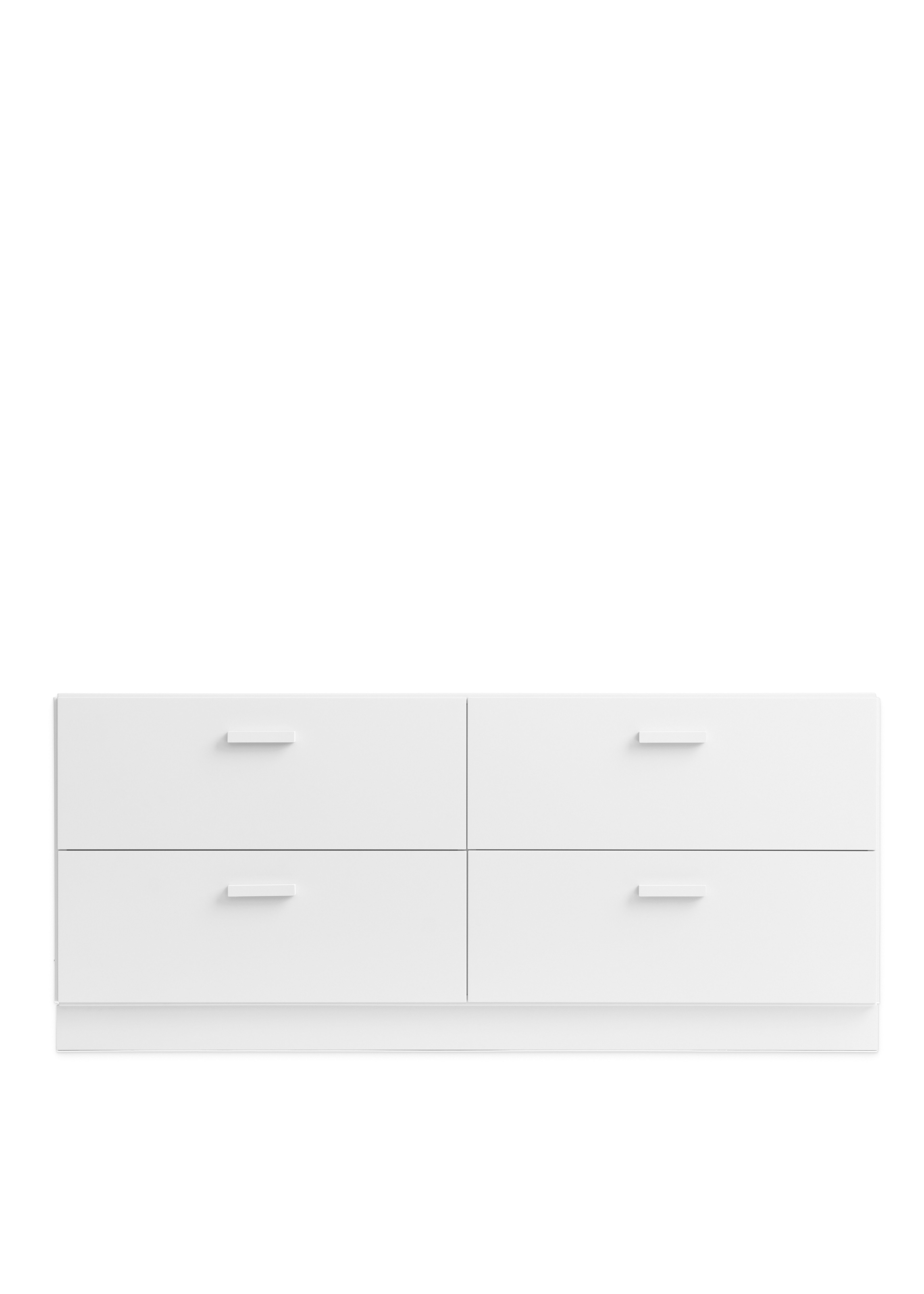 Relief Chest of drawers, low  White