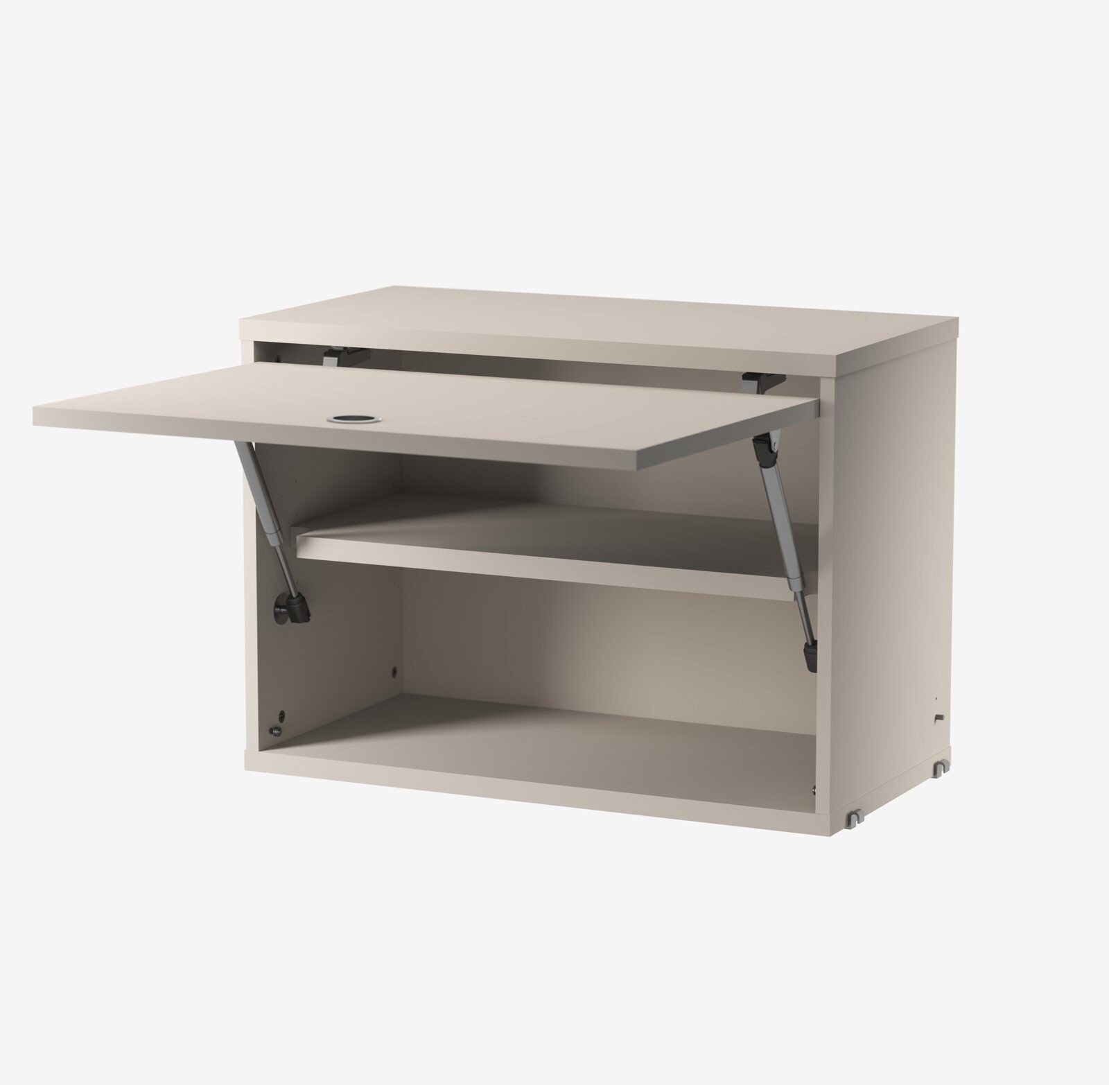 Metal shelves low w58 x d20 cm Black