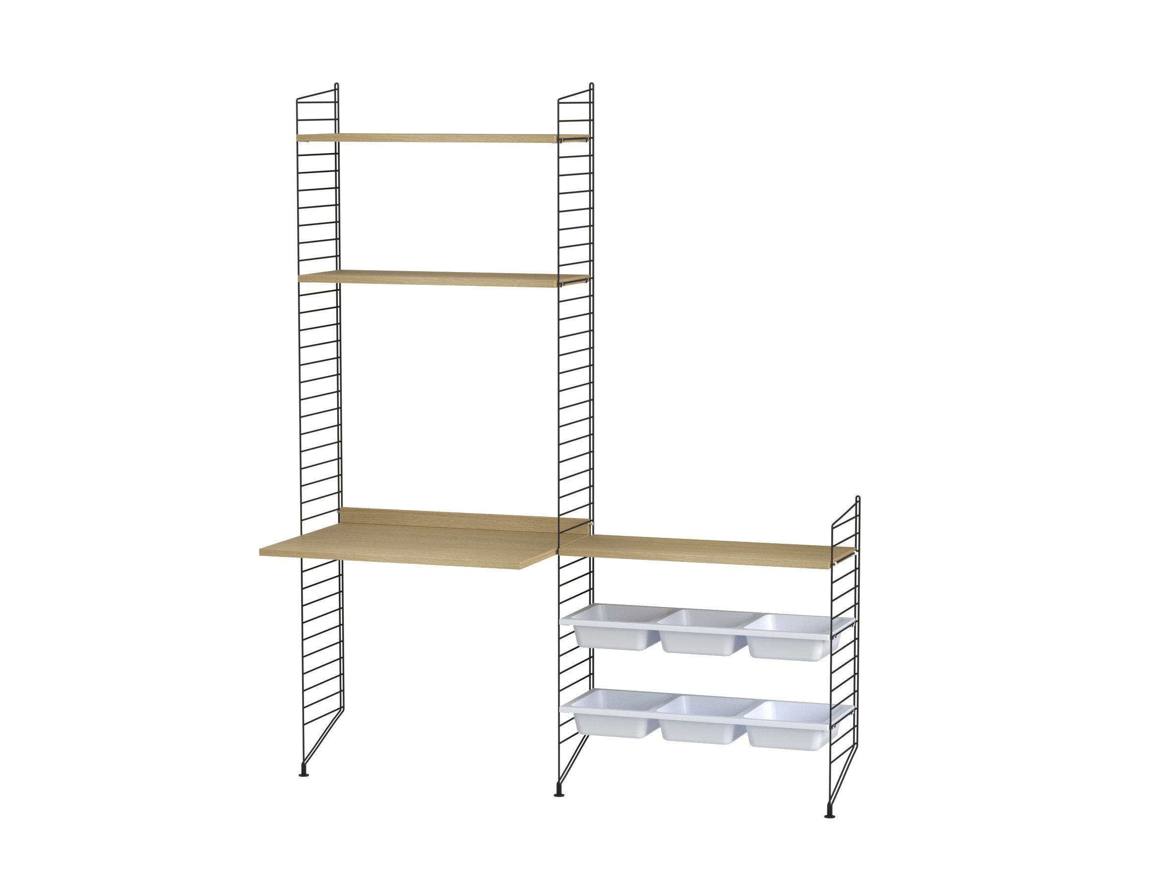 Kids room E Black/Oak