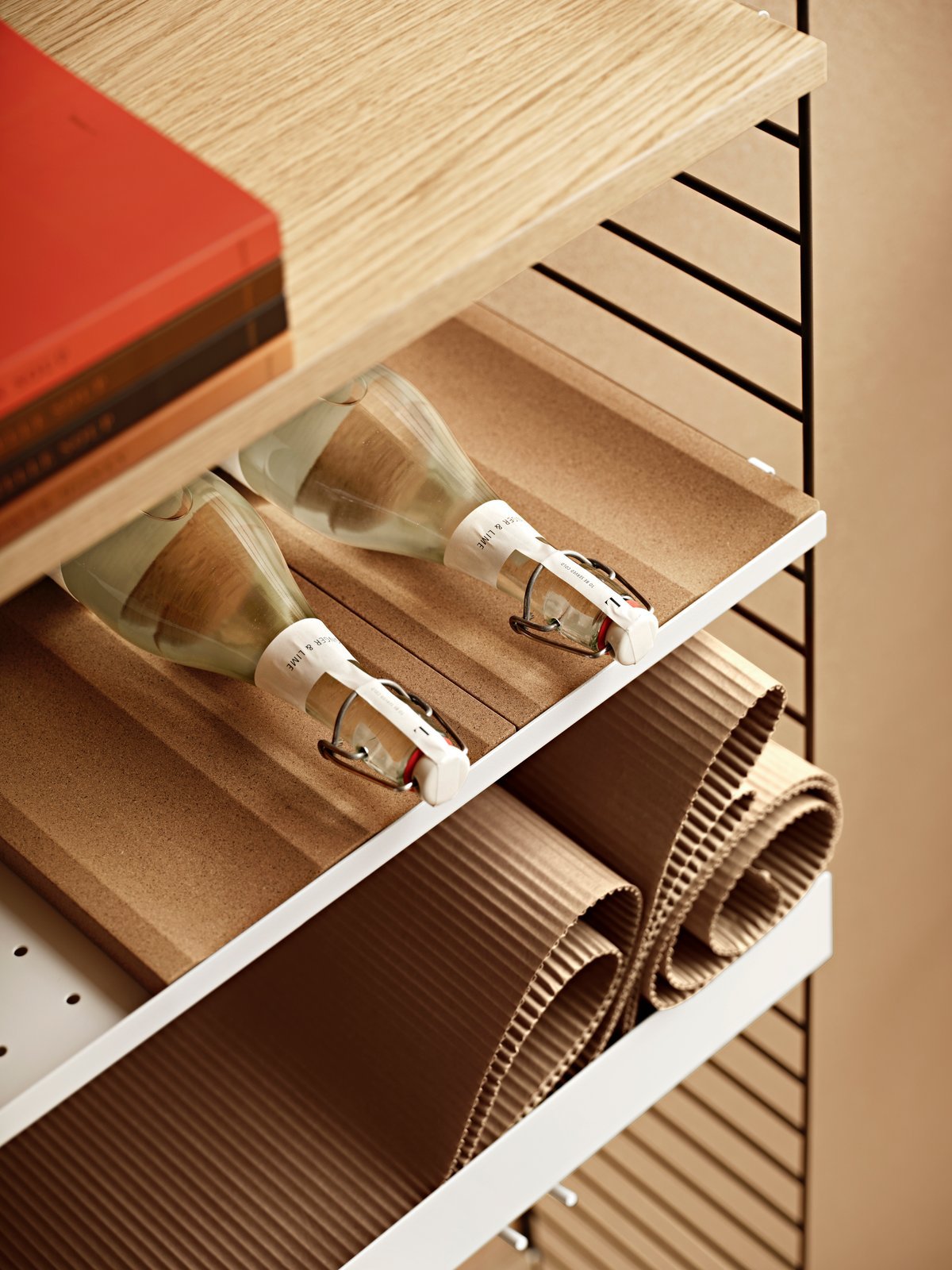 Shoe shelves w78 x d30 x h10 cm Beige