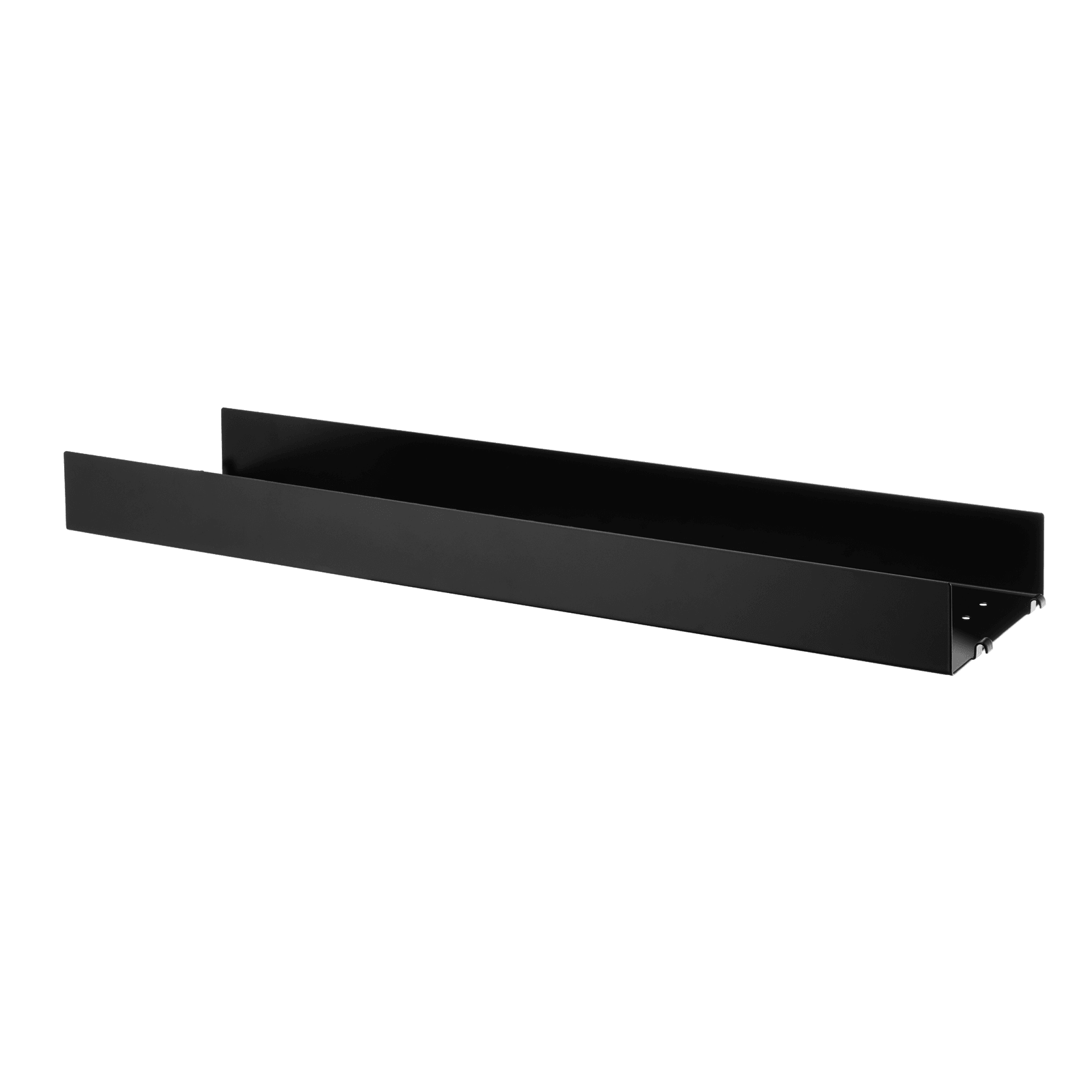 Metal shelves high w78 x d20 x h7 cm Black