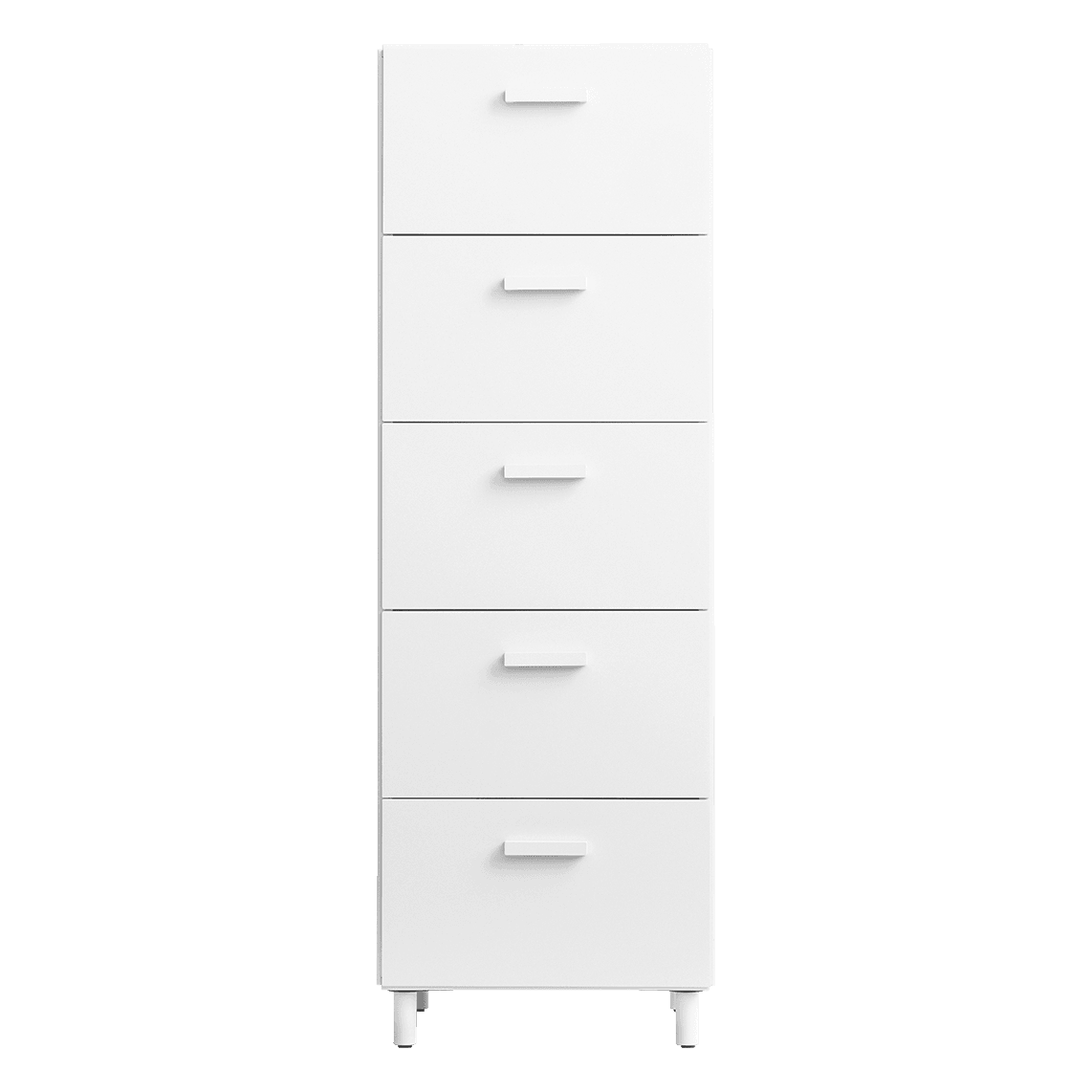 Commode, haute, largeur 41 cm x profondeur 41 cm x hauteur 115 cm Blanc