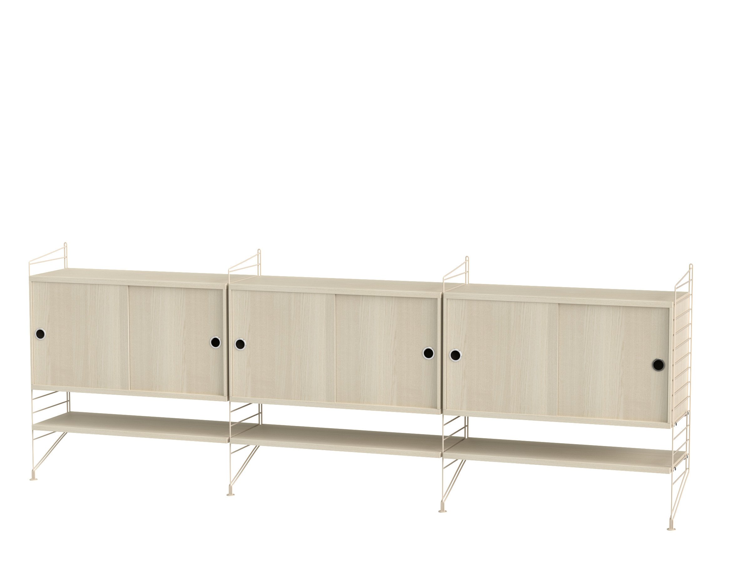 Wohnzimmer F Beige/Esche