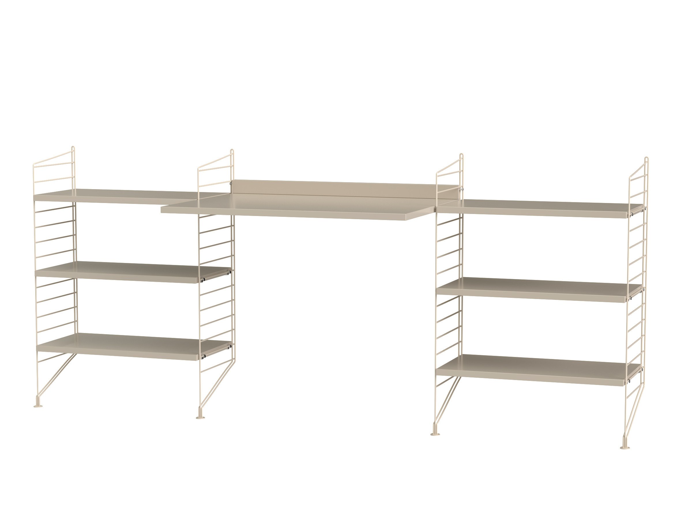 Arbeitsplatz D Beige/Beige